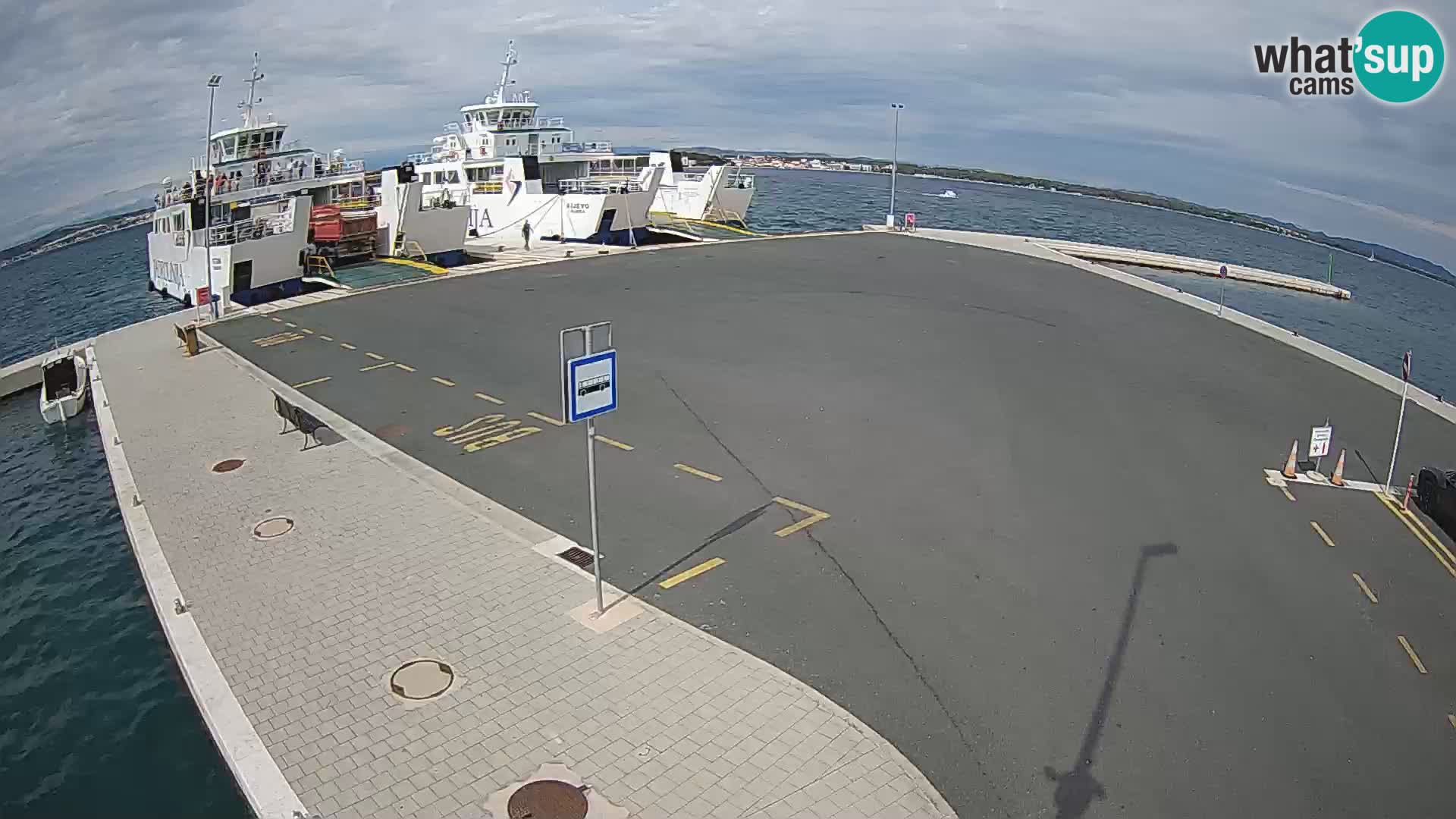 Tkon Live cam – ferry – Dalmatie – Croatie