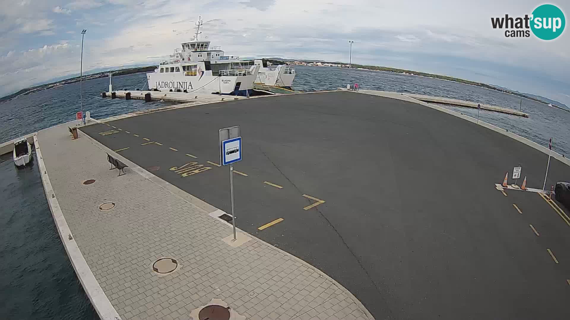 Tkon Live cam – ferry – Dalmatie – Croatie