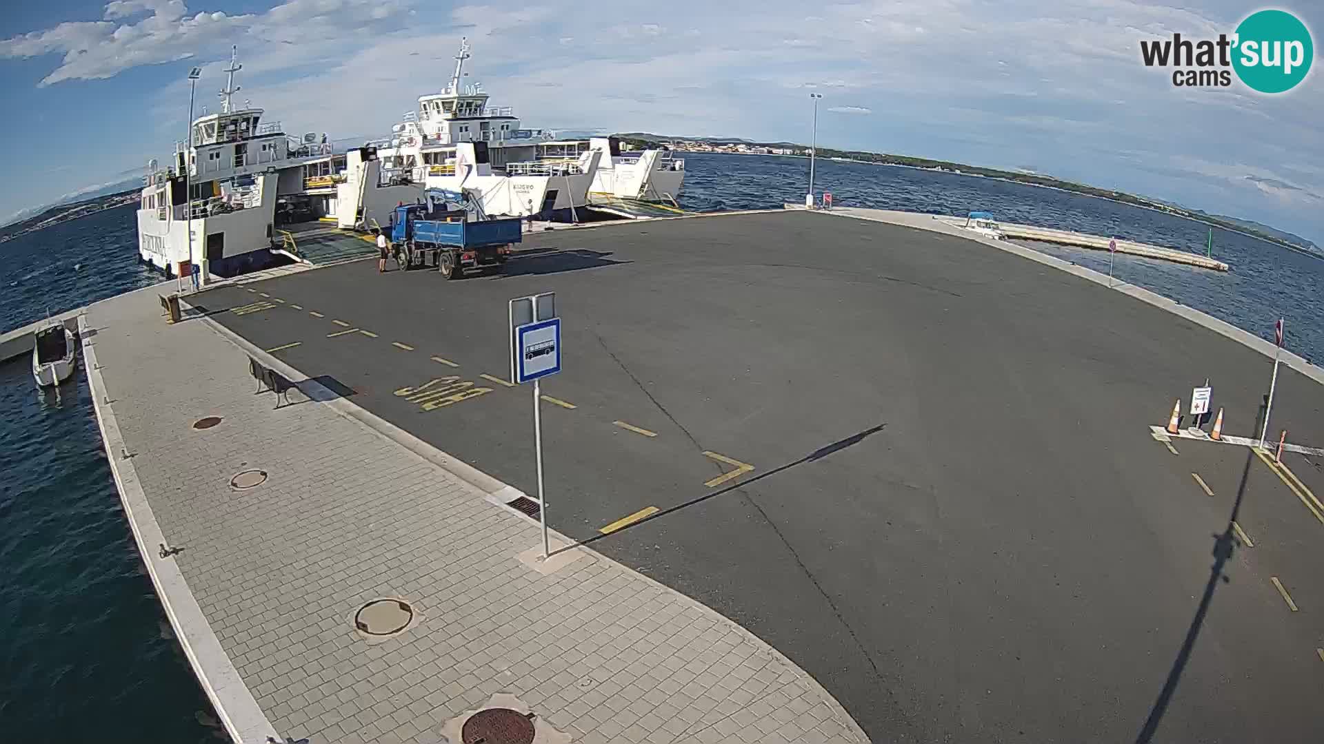 Tkon Live cam – ferry – Dalmatie – Croatie