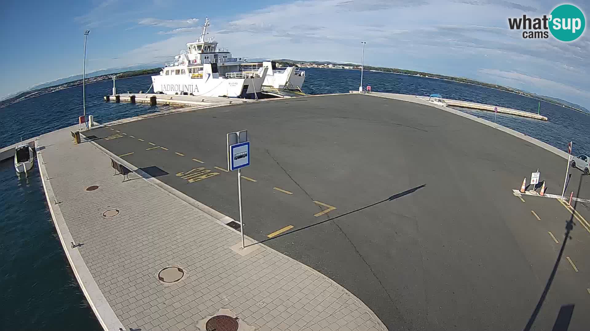 Tkon Live cam – ferry – Dalmatie – Croatie