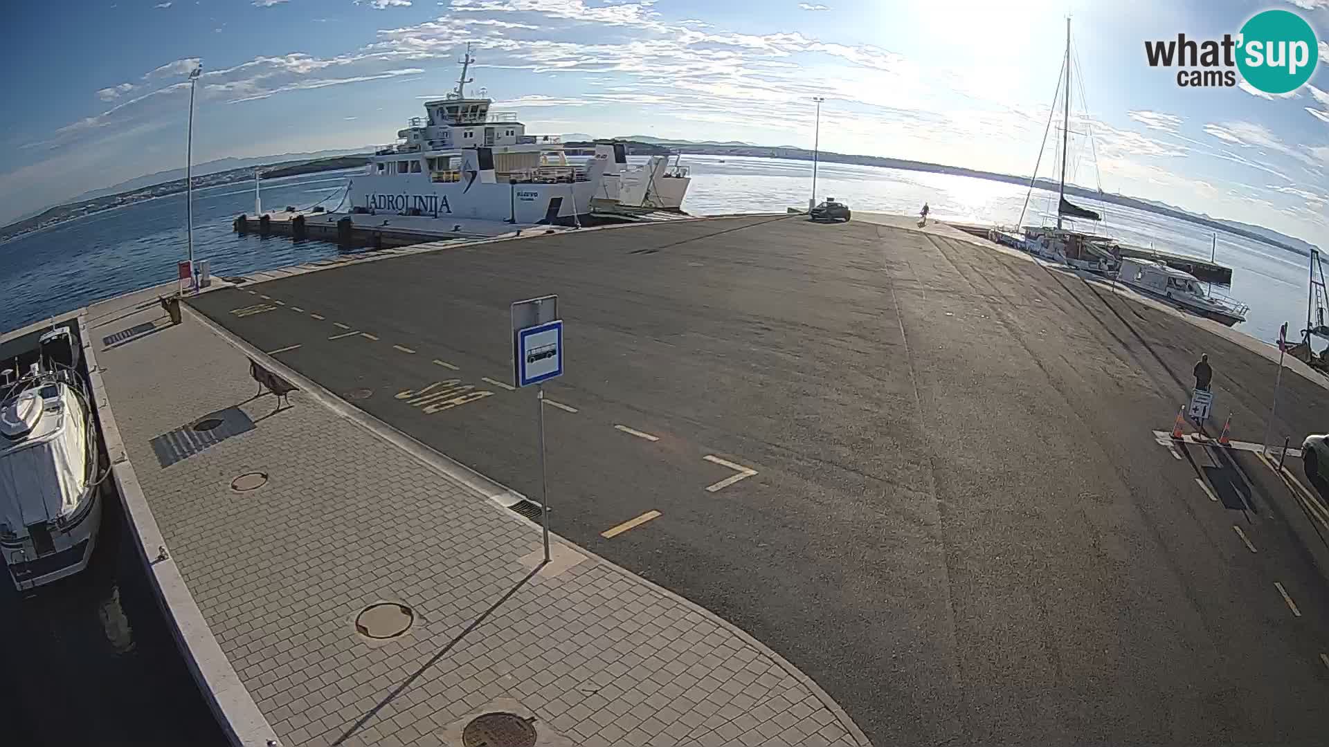 Tkon Live cam – ferry – Dalmatie – Croatie