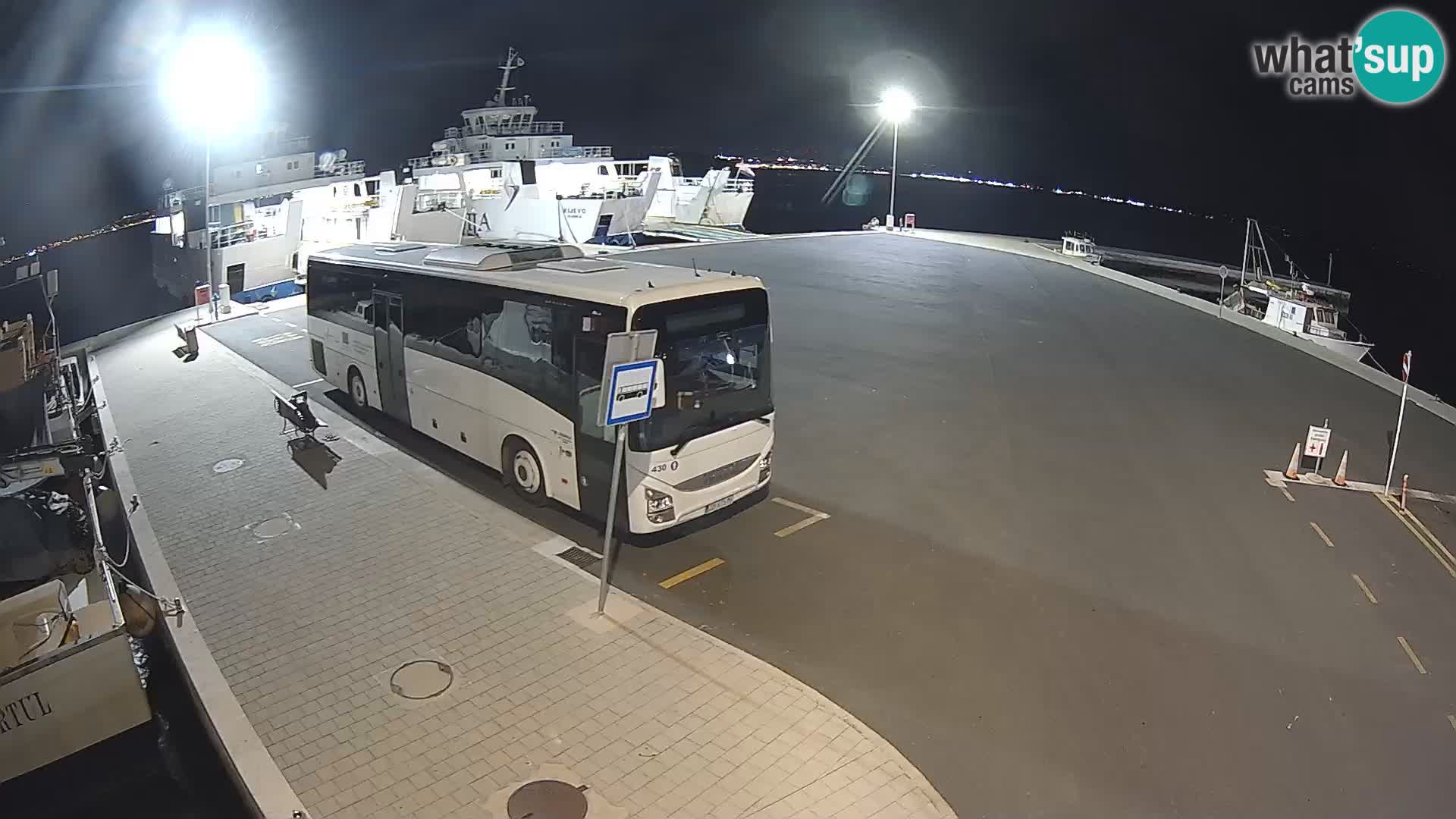 Tkon Live cam – ferry – Dalmatie – Croatie