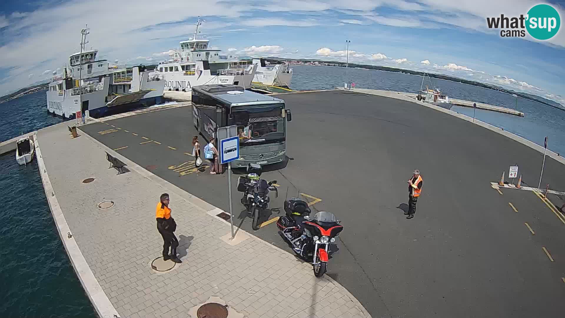 Tkon Live cam – ferry – Dalmatie – Croatie