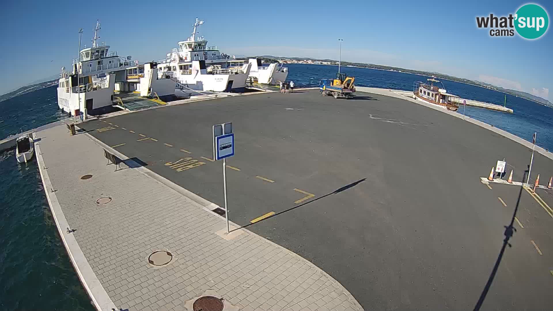 Tkon Live cam – ferry – Dalmatie – Croatie