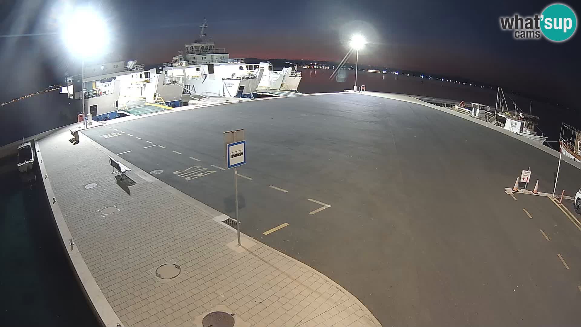 Tkon v živo – trajekt – Dalmacija – Hrvaška