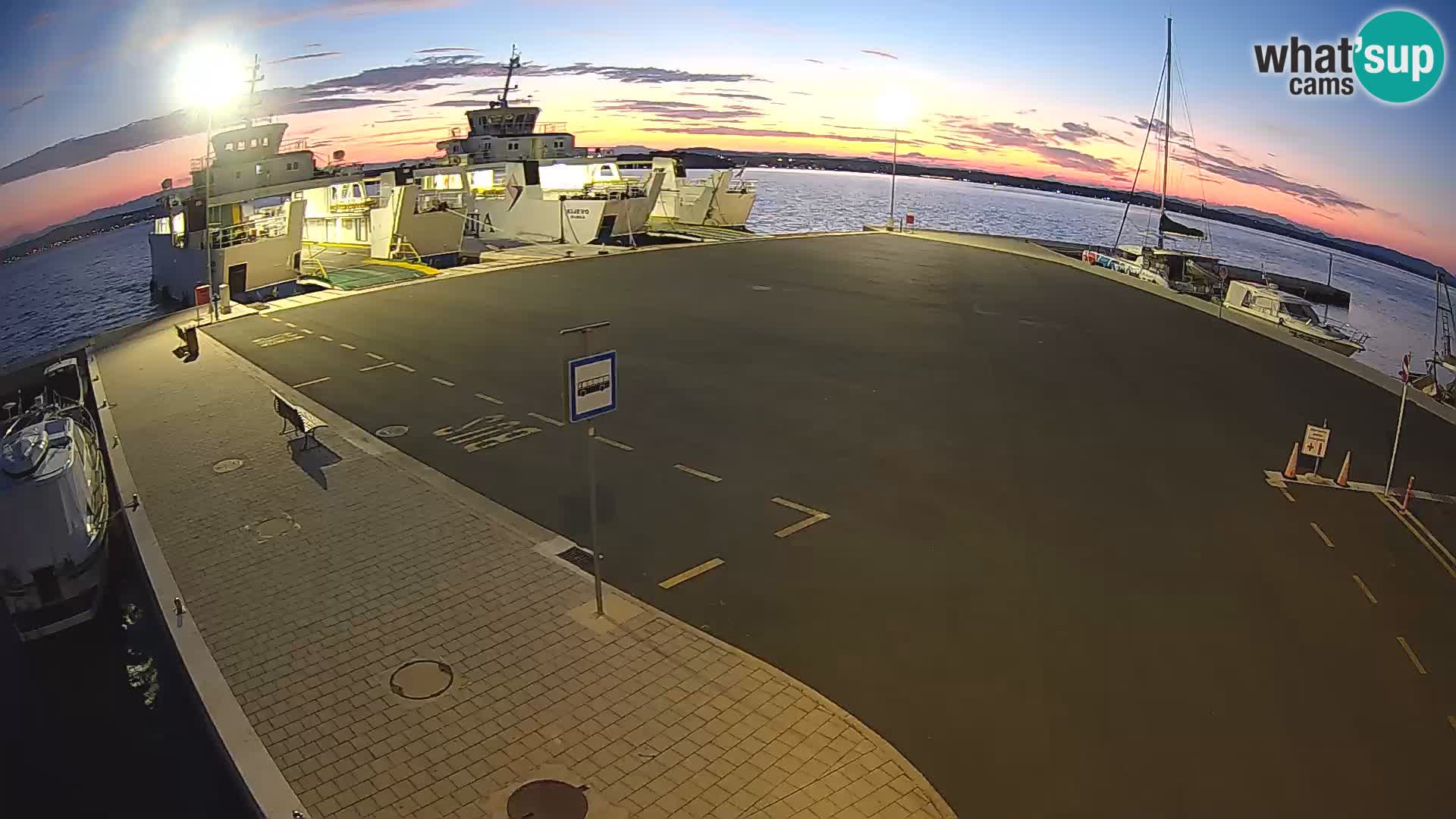 Tkon Live cam – Fähre – Dalmatien – Kroatien