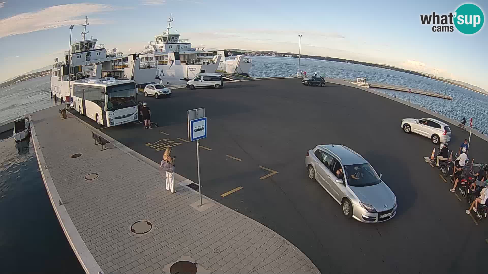 Tkon Live cam – ferry – Dalmatie – Croatie