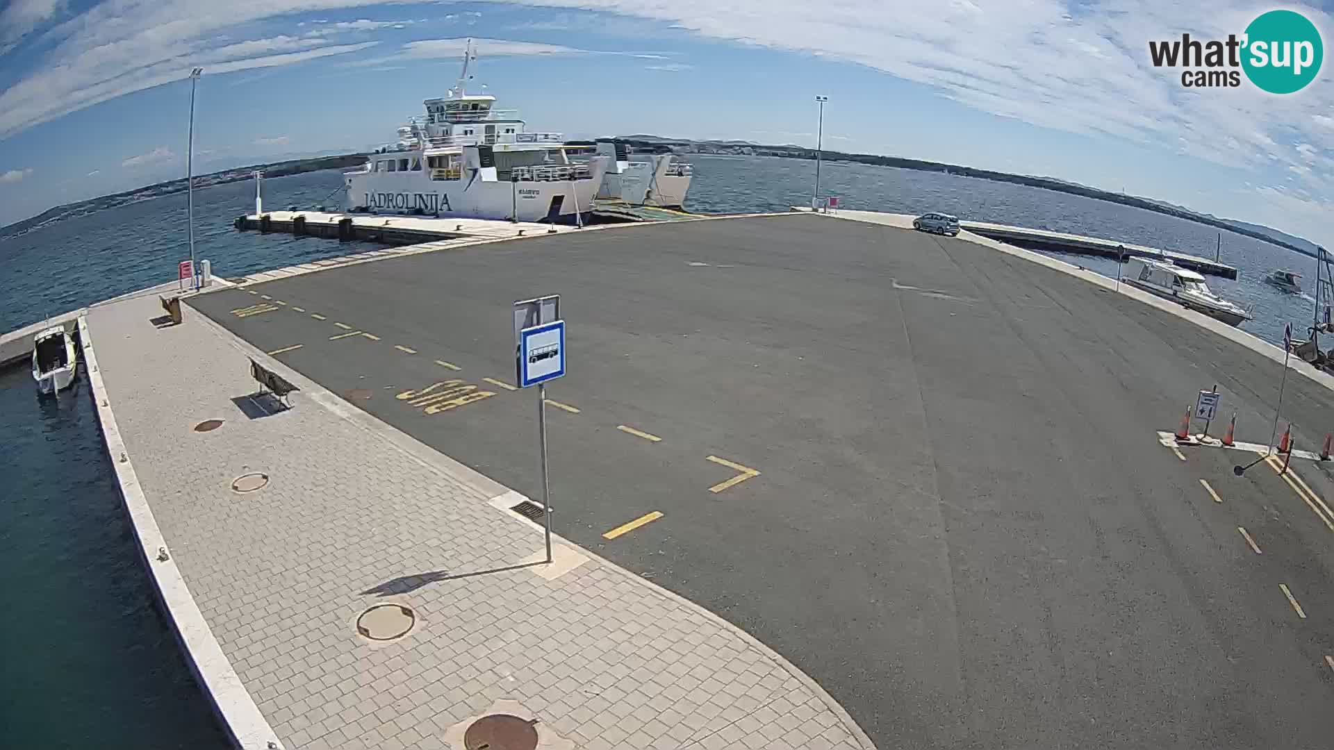 Tkon Live cam – ferry – Dalmatie – Croatie