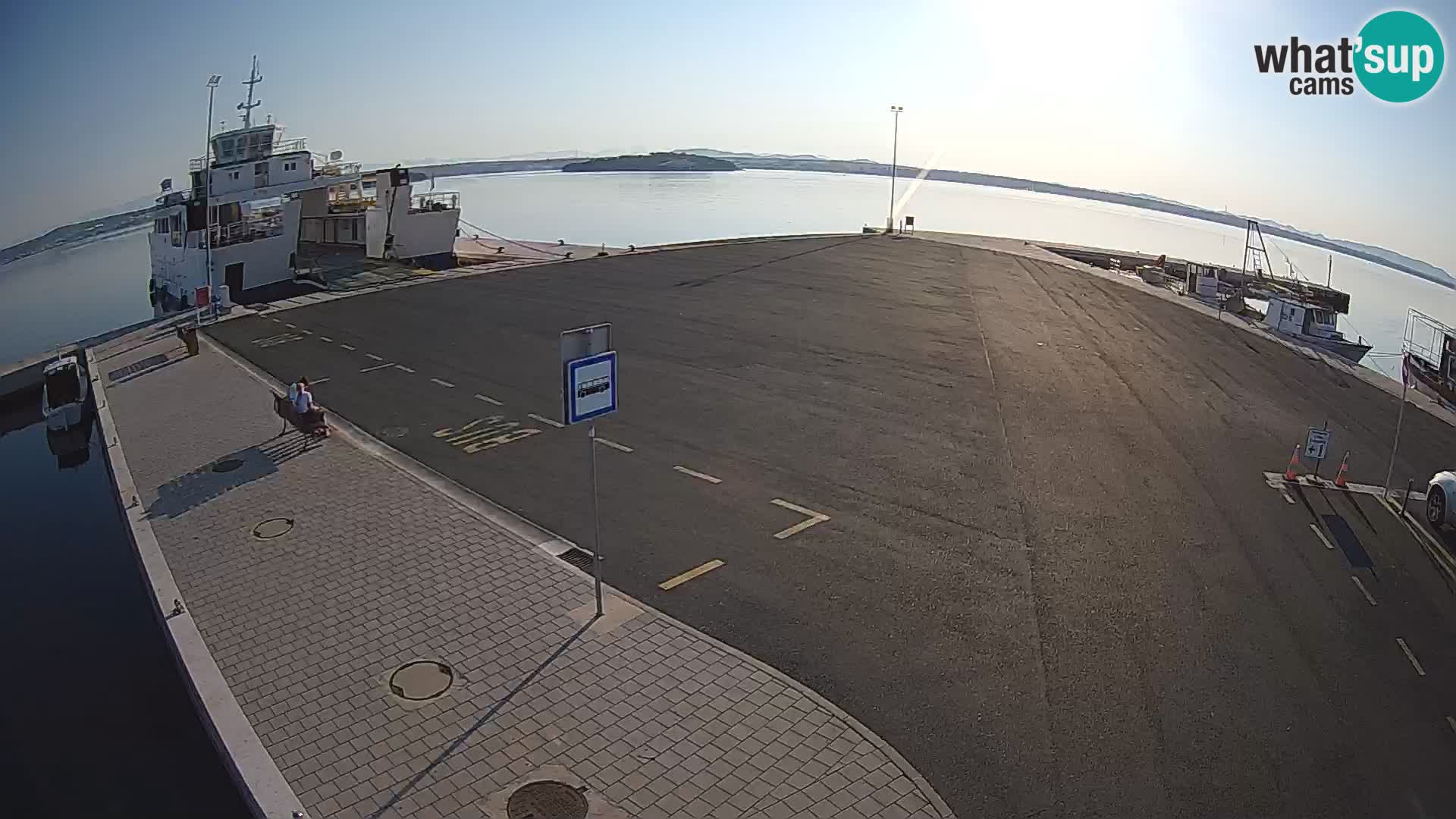 Tkon Live cam – ferry – Dalmatie – Croatie