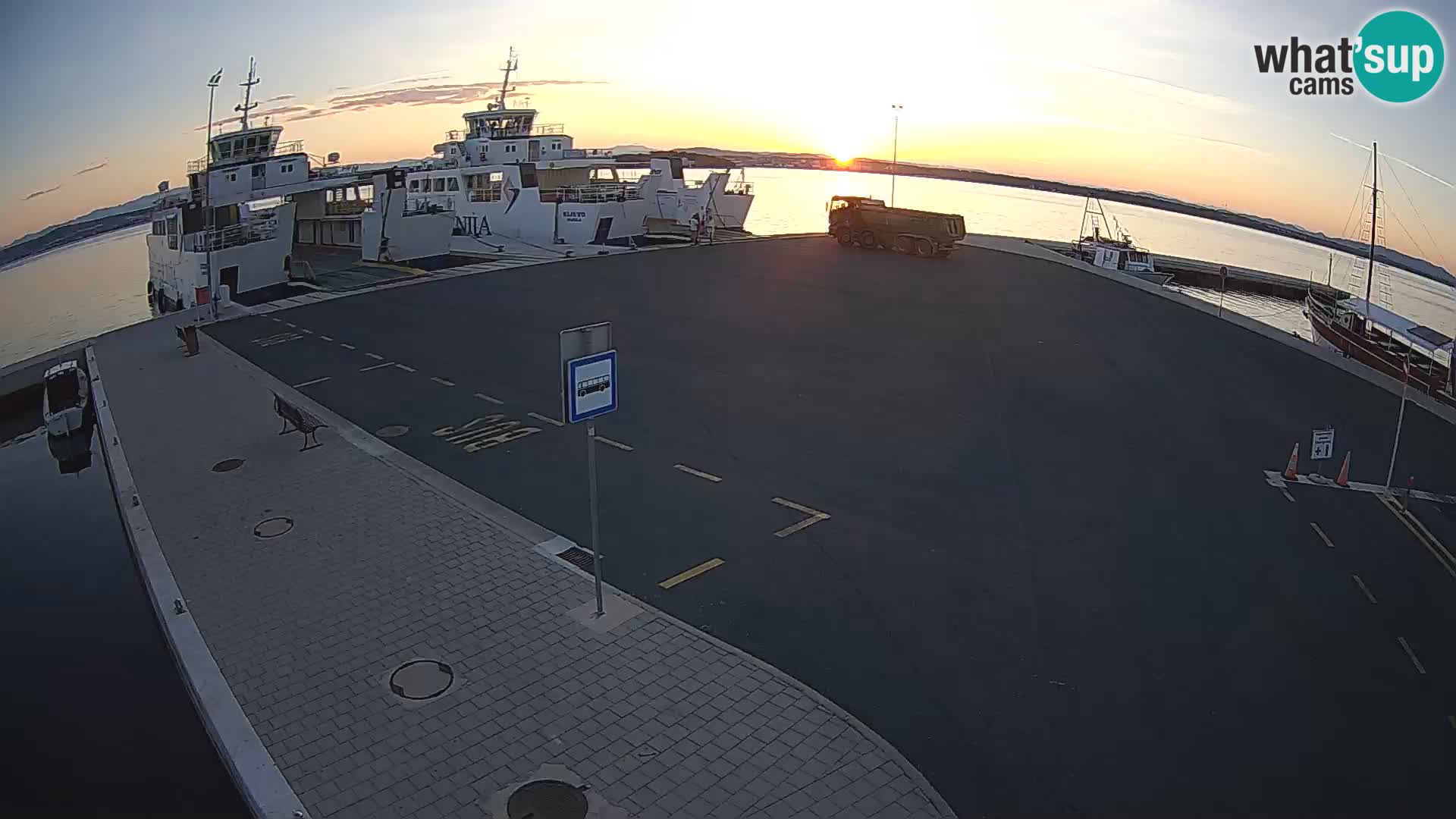 Tkon Live cam – Fähre – Dalmatien – Kroatien