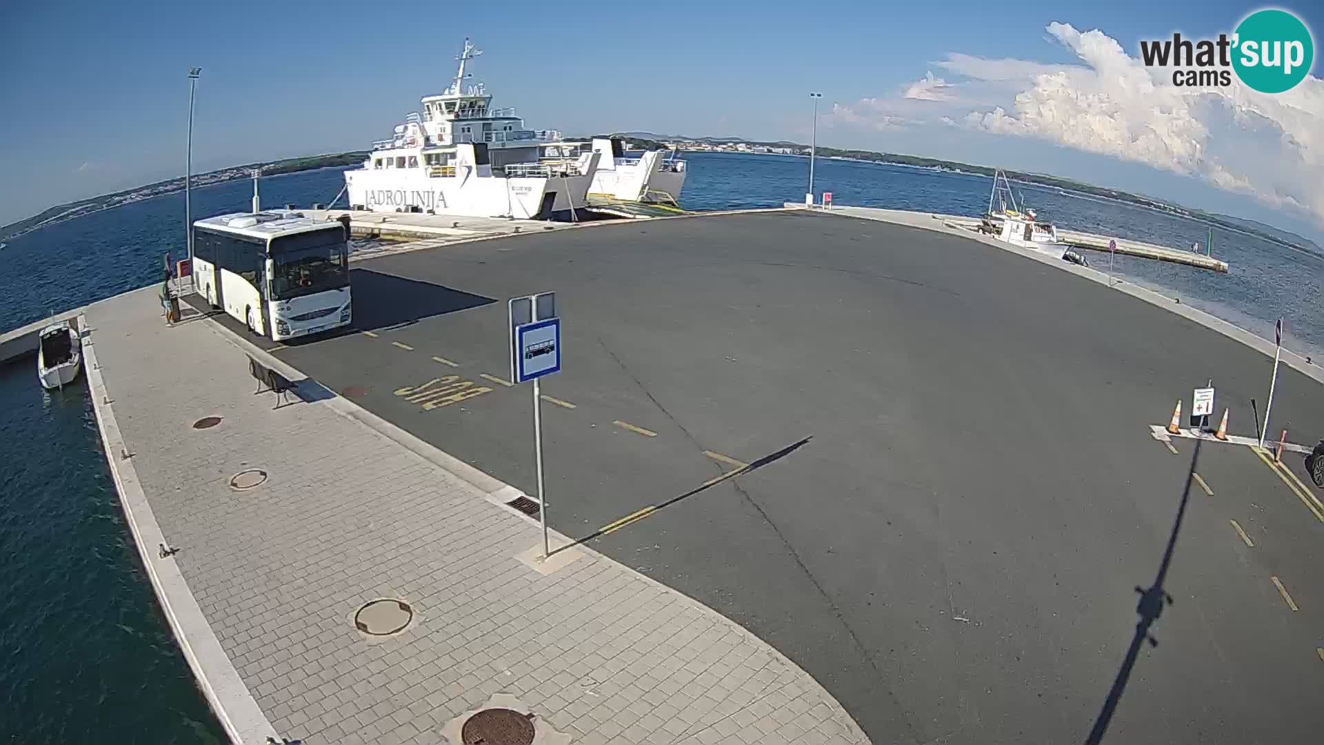 Tkon Live cam – ferry – Dalmatia – Croatia