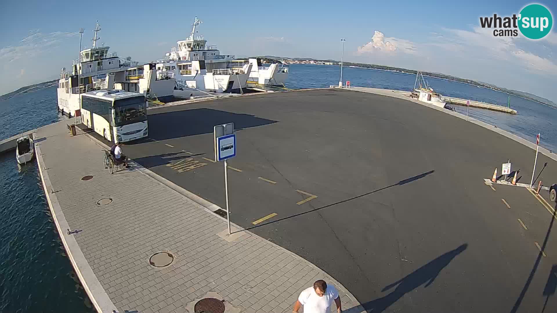 Tkon Live cam – ferry – Dalmatia – Croatia