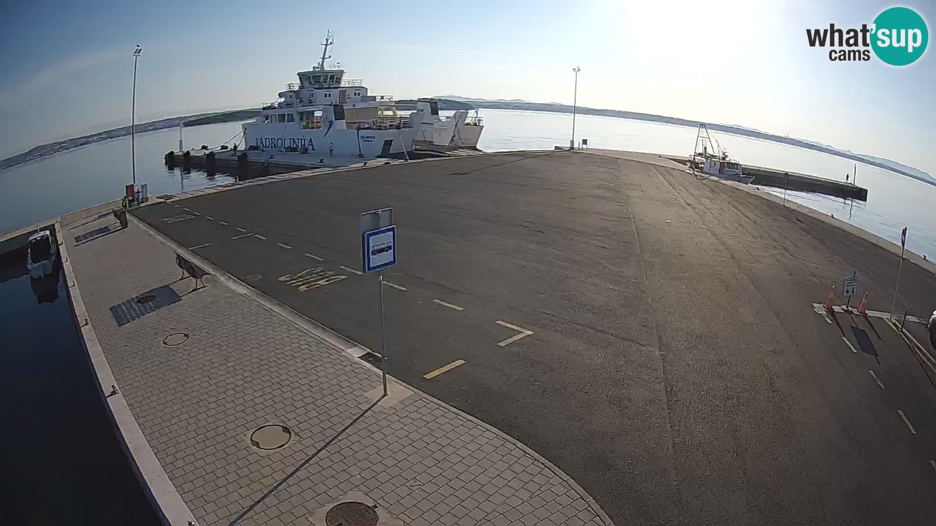 Tkon Live cam – ferry – Dalmatie – Croatie