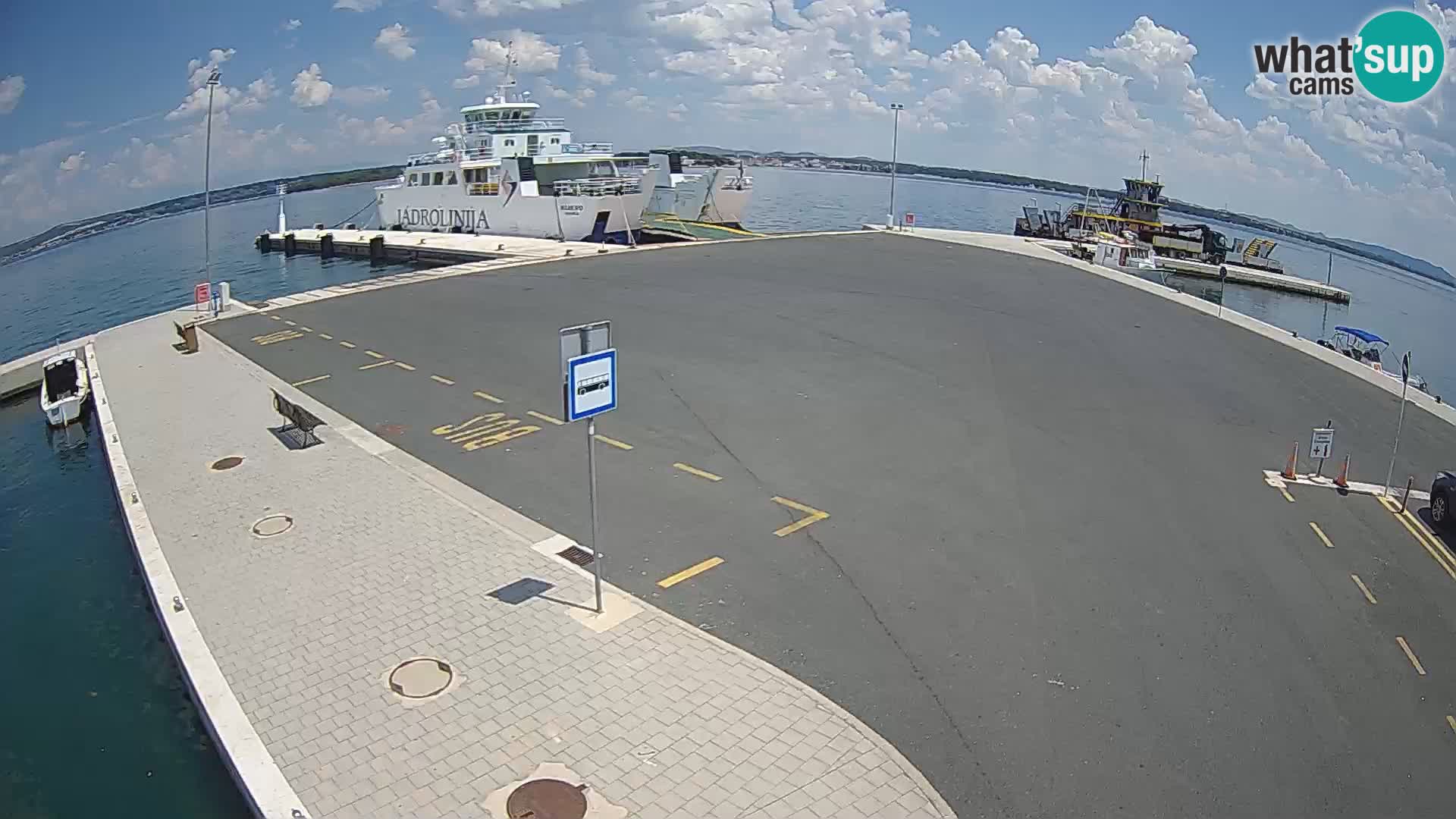 Tkon Live cam – ferry – Dalmatie – Croatie