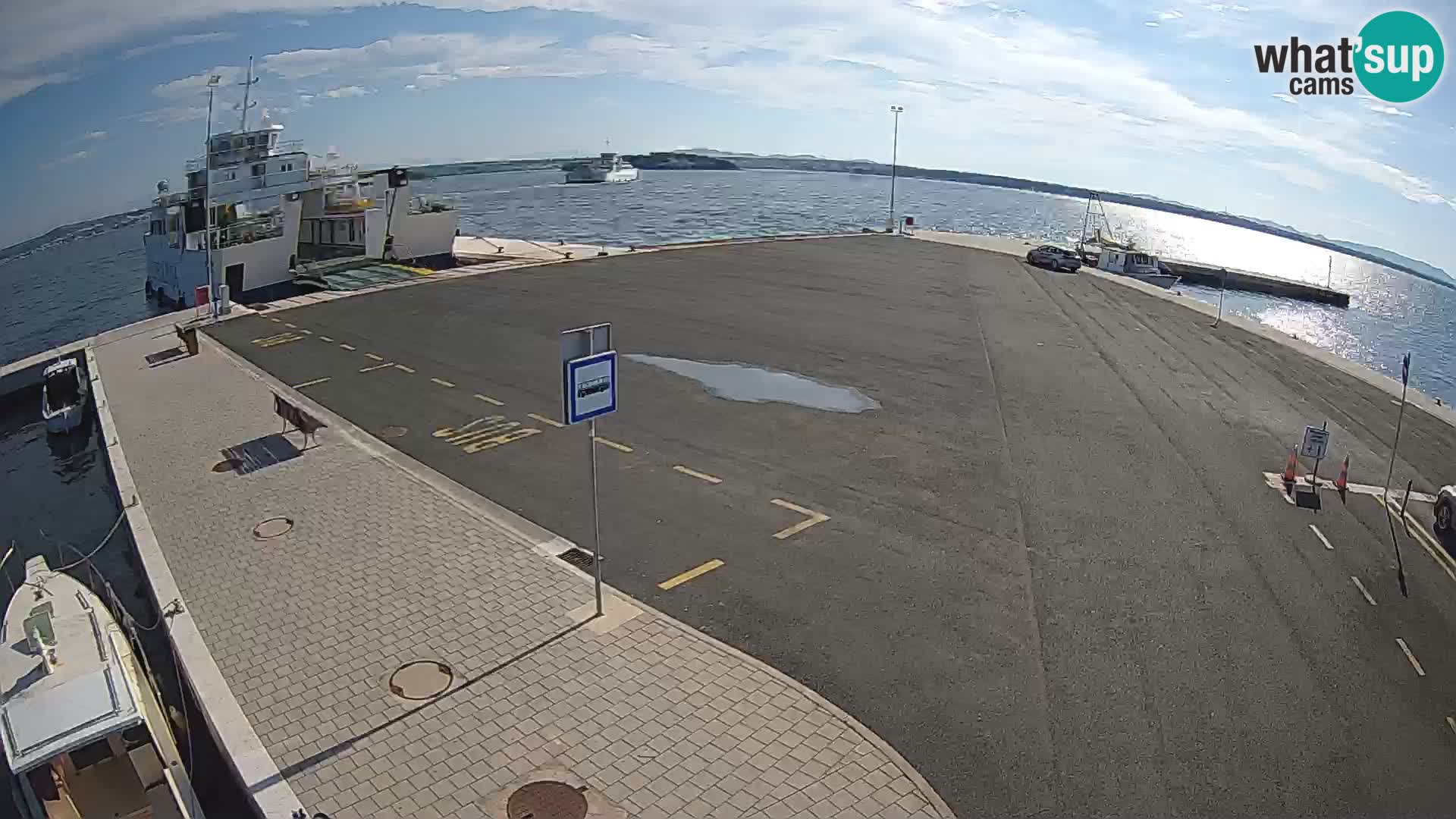 Tkon Live cam – ferry – Dalmatie – Croatie