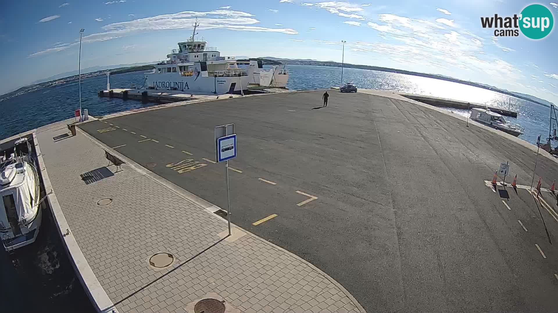 Tkon Live cam – ferry – Dalmatie – Croatie
