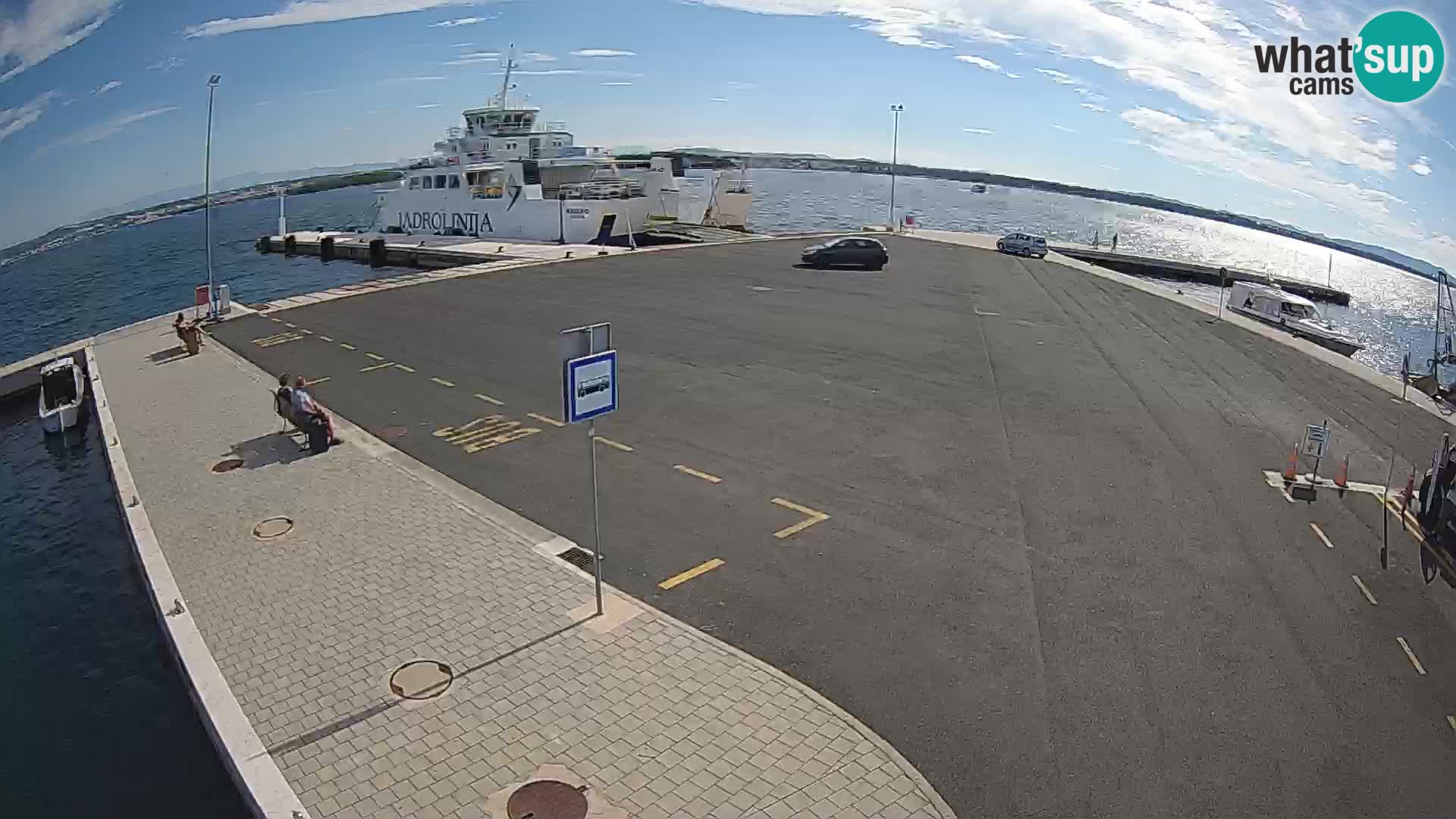 Tkon Live cam – ferry – Dalmatie – Croatie