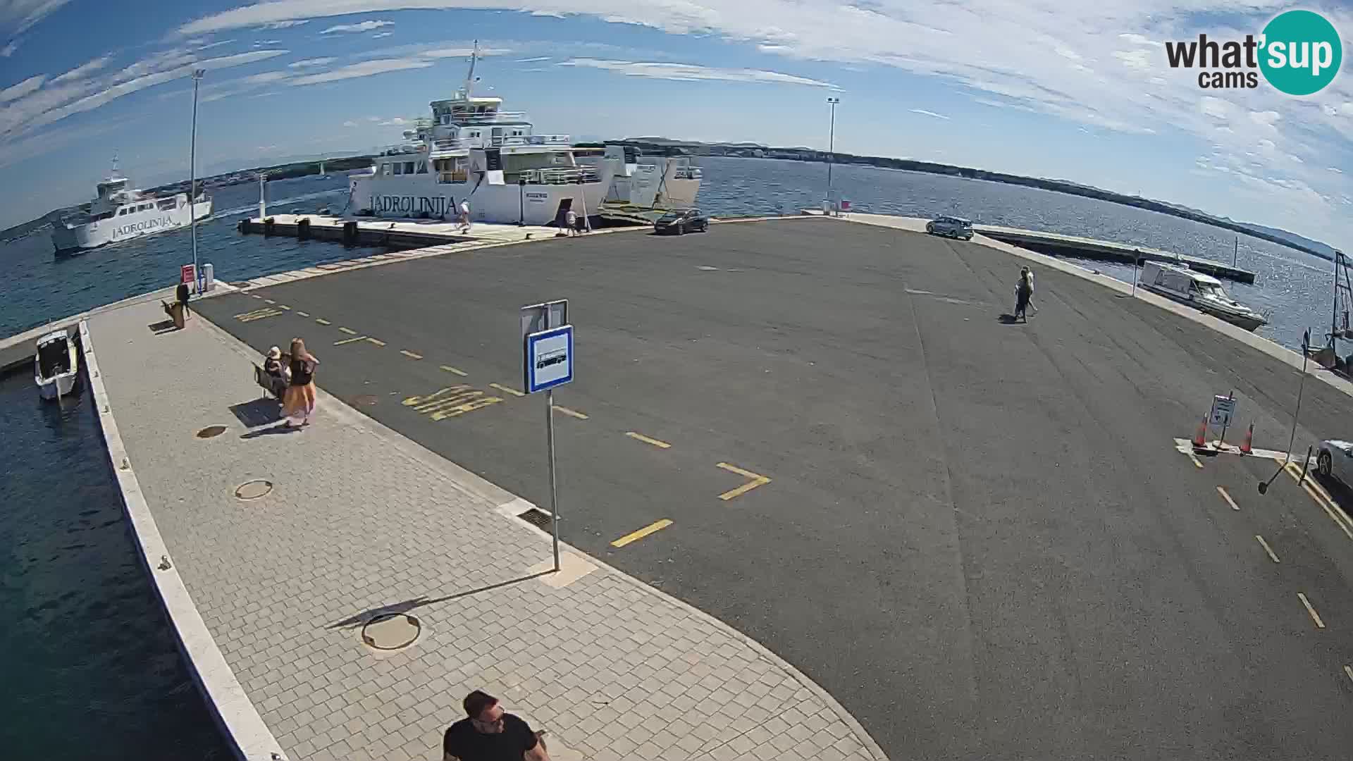 Tkon Live cam – ferry – Dalmatie – Croatie