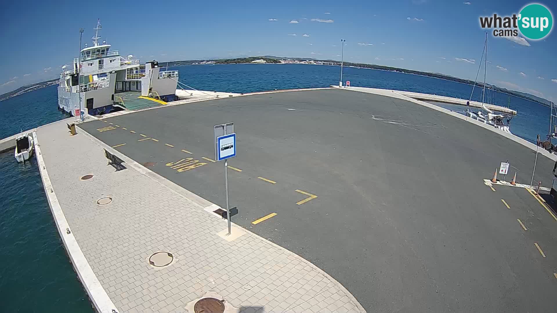 Tkon Live cam – ferry – Dalmatie – Croatie