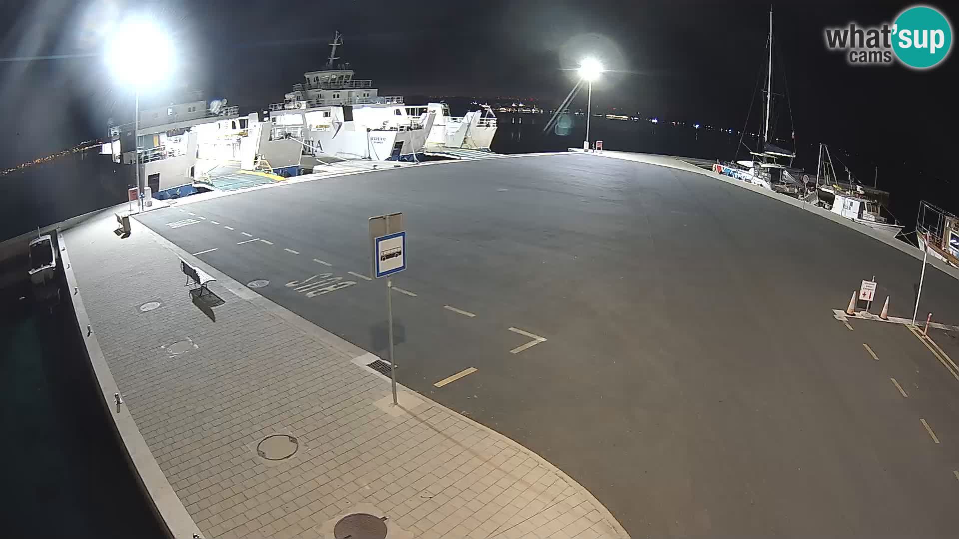 Tkon Live cam – ferry – Dalmatie – Croatie