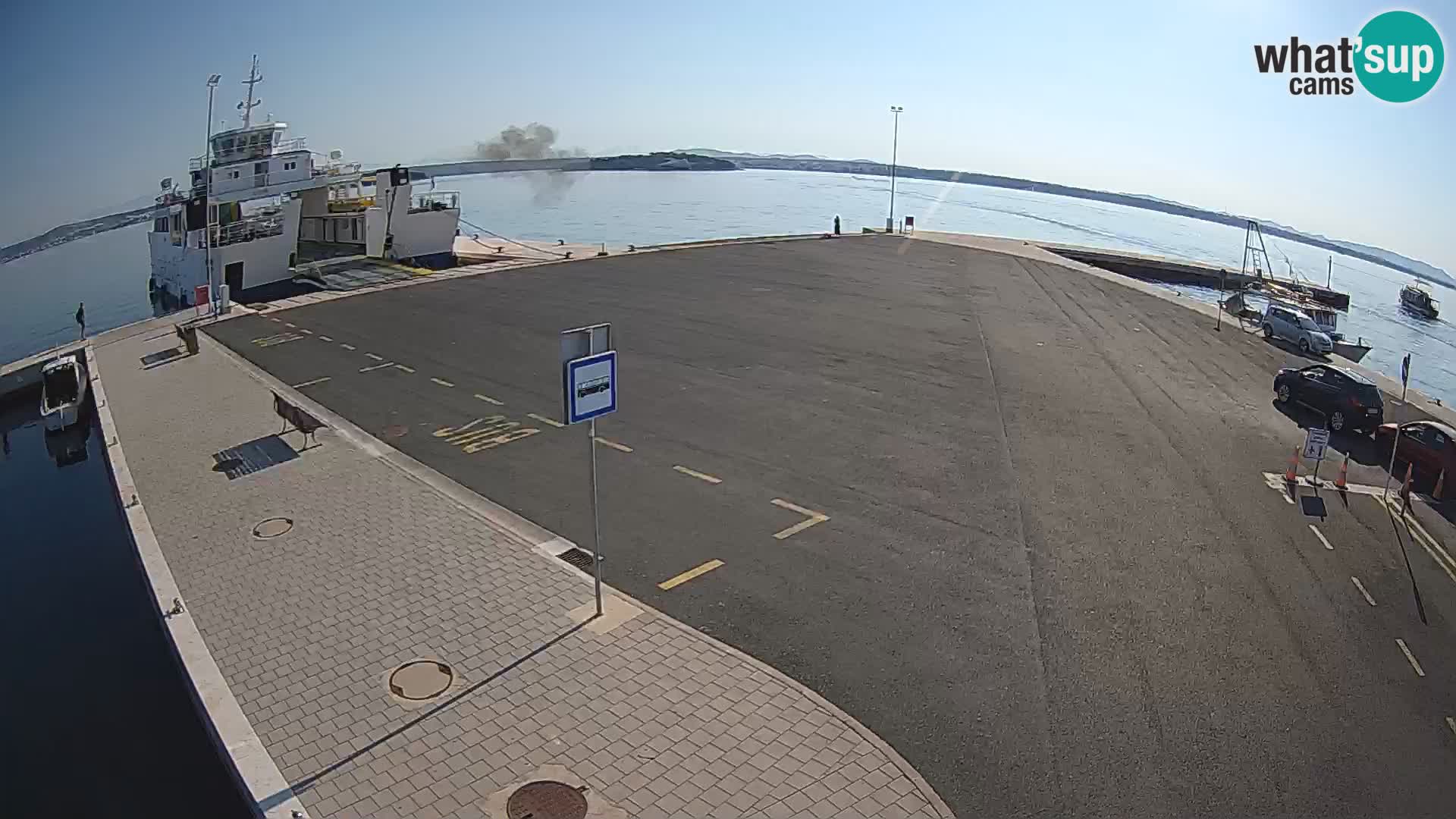 Tkon Live cam – ferry – Dalmatie – Croatie