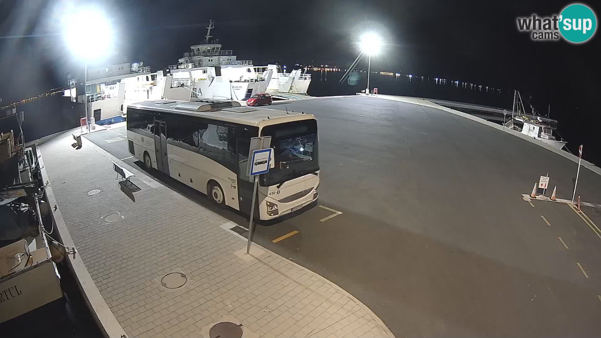 Tkon Live cam – ferry – Dalmatie – Croatie