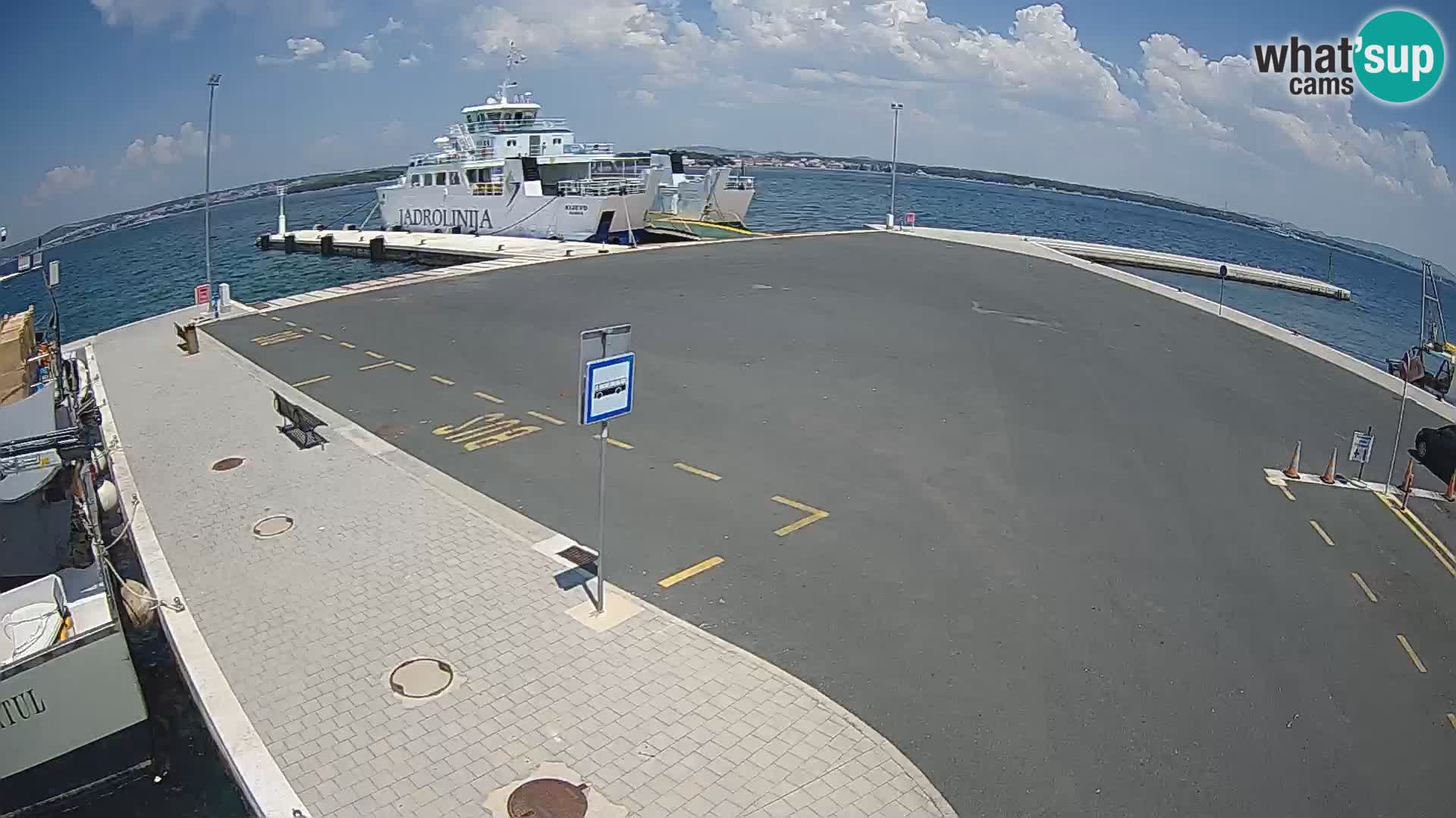 Tkon Live cam – ferry – Dalmatie – Croatie