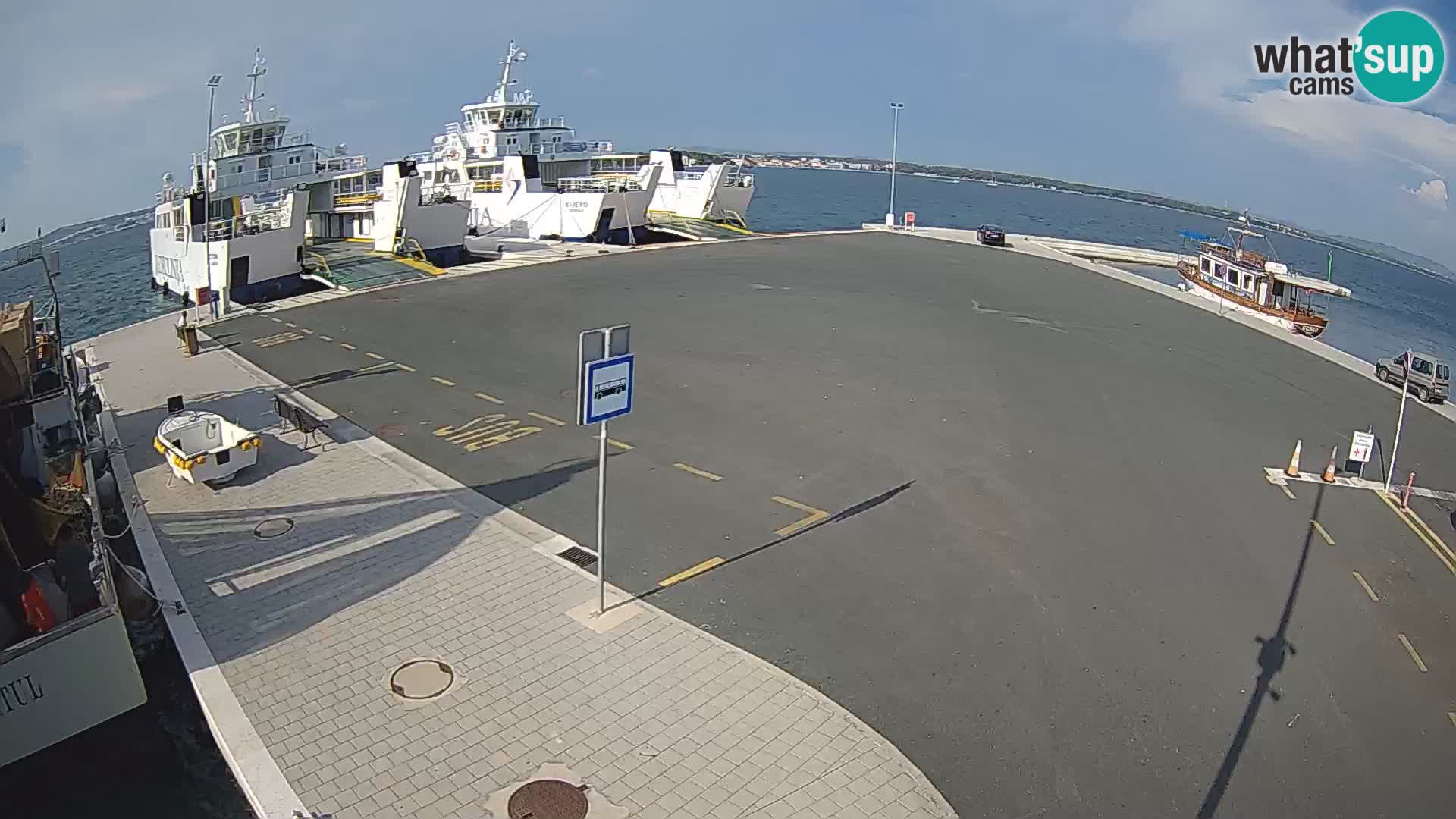 Tkon Live cam – ferry – Dalmatie – Croatie