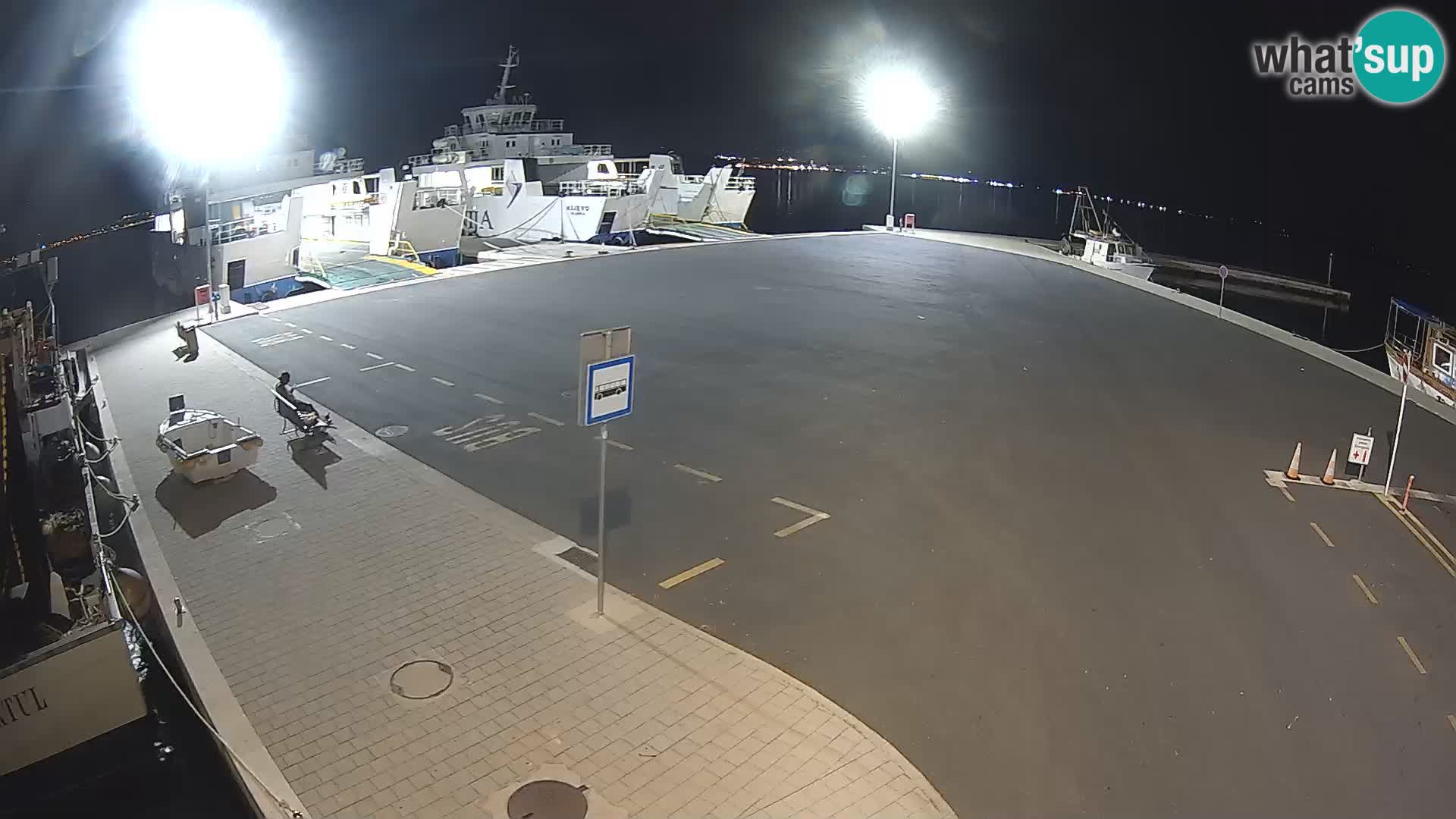 Tkon v živo – trajekt – Dalmacija – Hrvaška