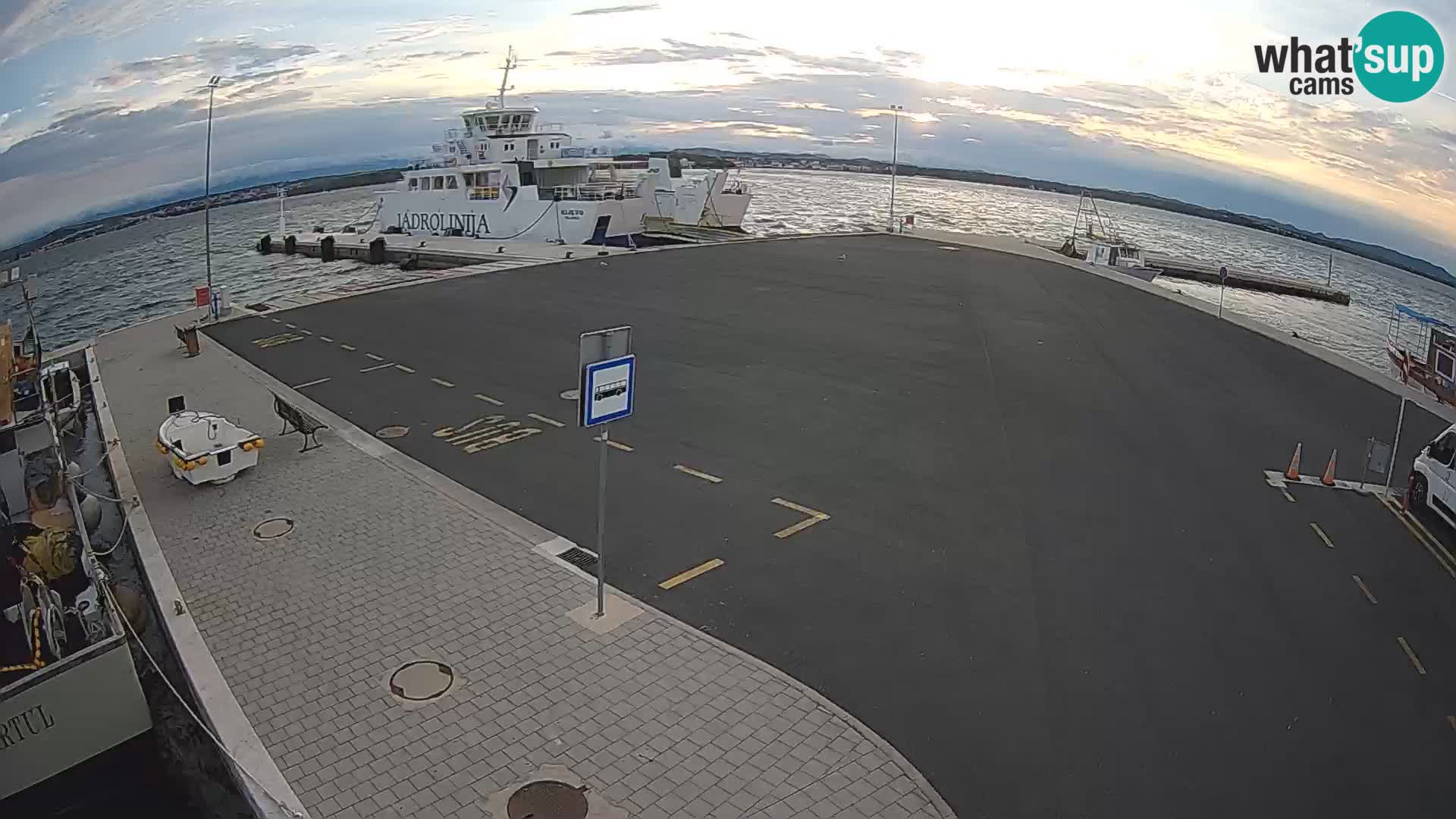 Tkon Live cam – ferry – Dalmatie – Croatie