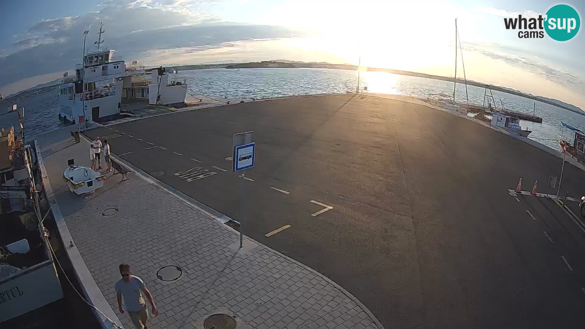Tkon Live cam – ferry – Dalmatie – Croatie