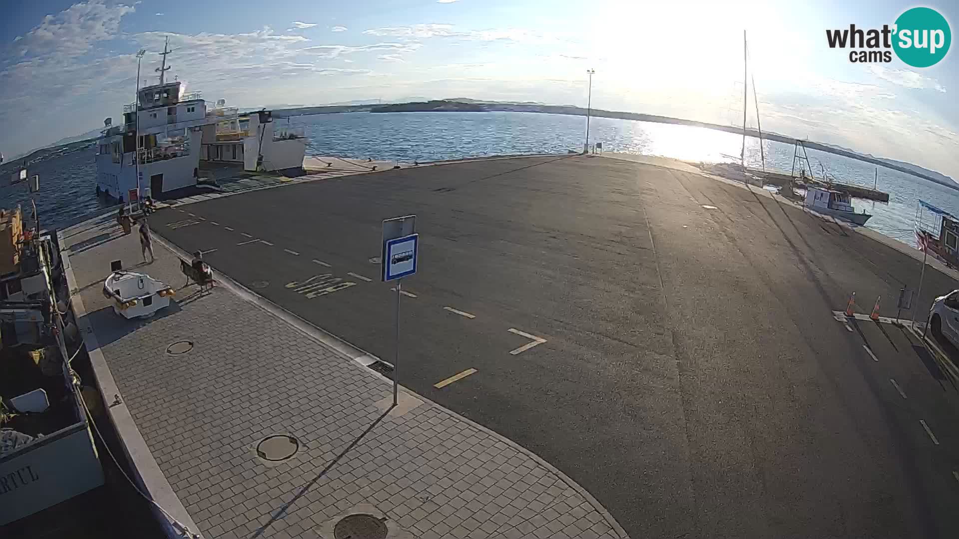 Tkon Live cam – ferry – Dalmatie – Croatie