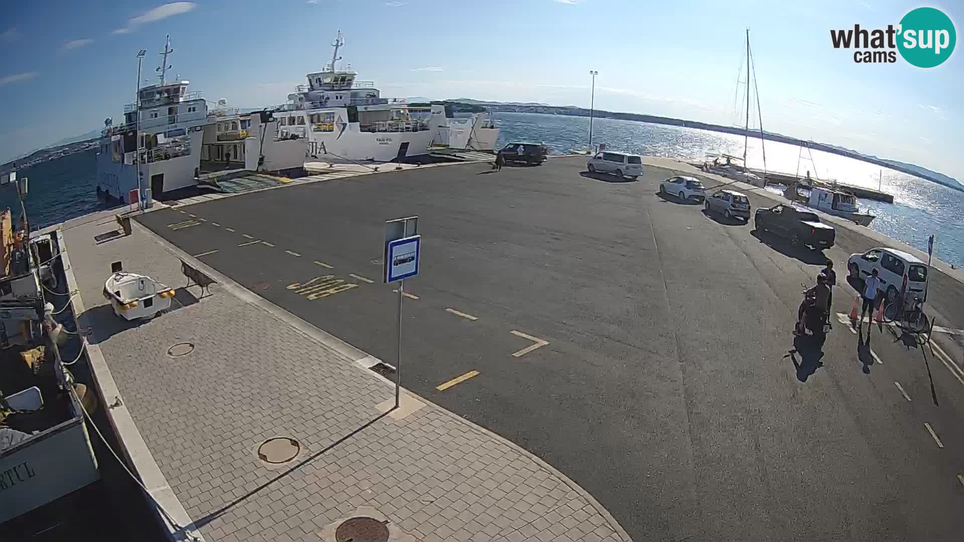 Tkon Live cam – ferry – Dalmatie – Croatie