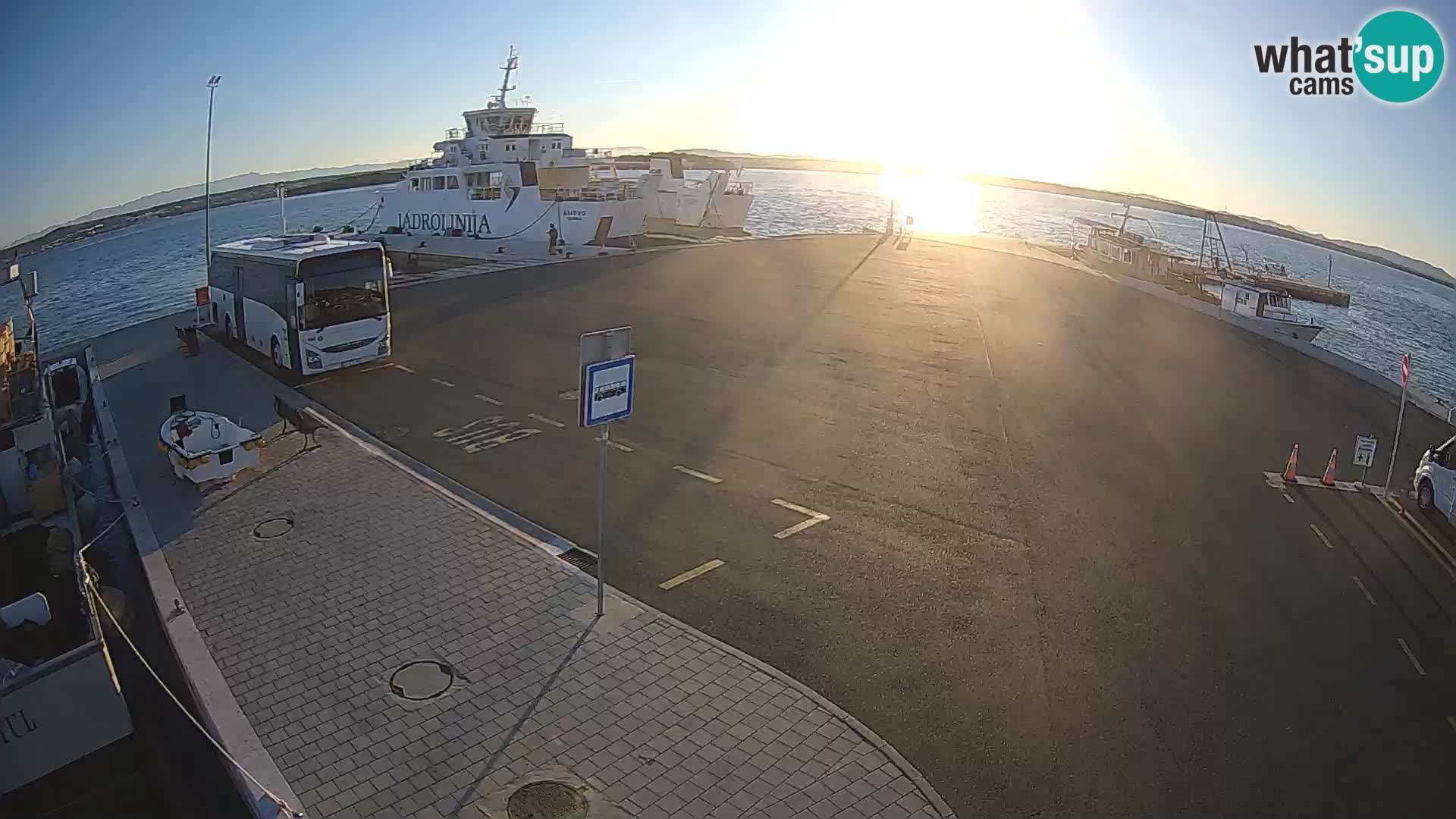 Tkon Live cam – ferry – Dalmatia – Croatia