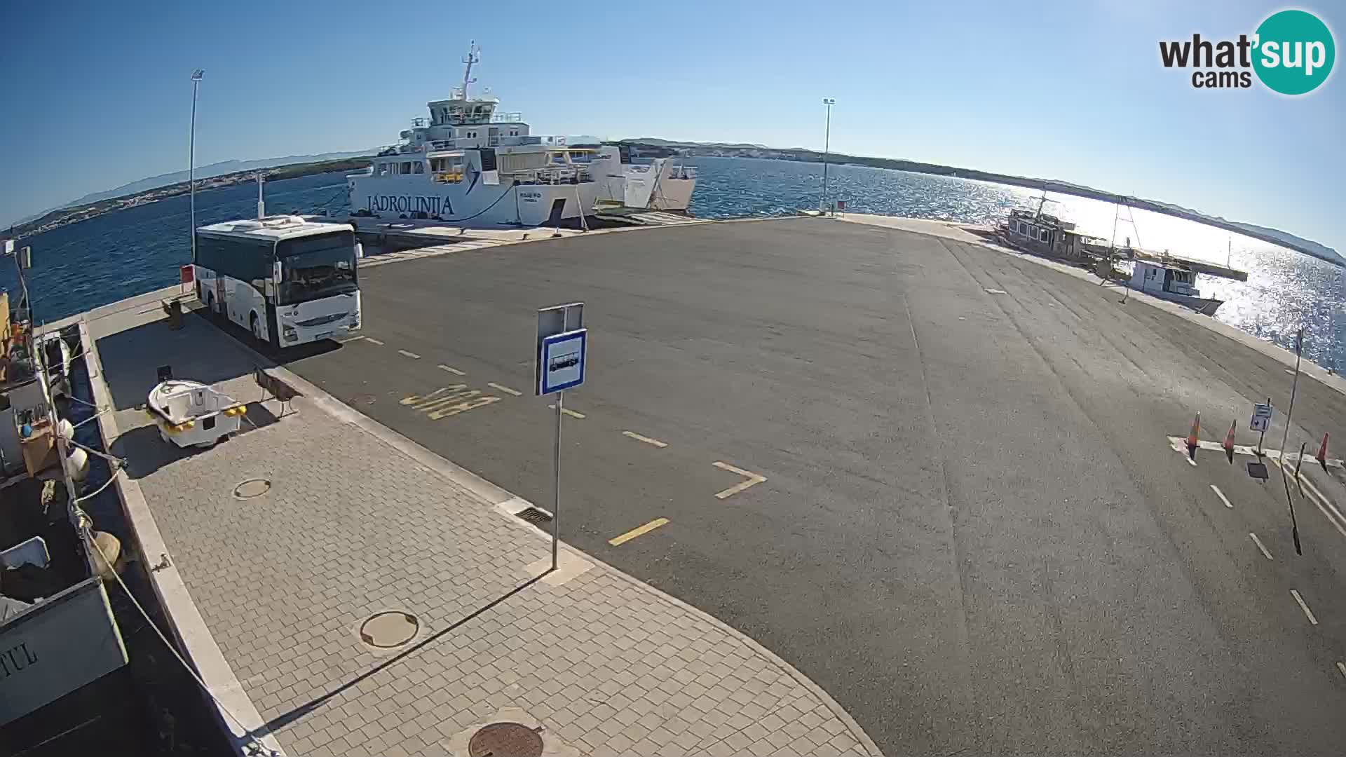 Tkon v živo – trajekt – Dalmacija – Hrvaška