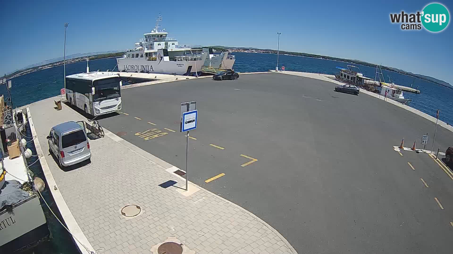 Tkon Live cam – ferry – Dalmatia – Croatia