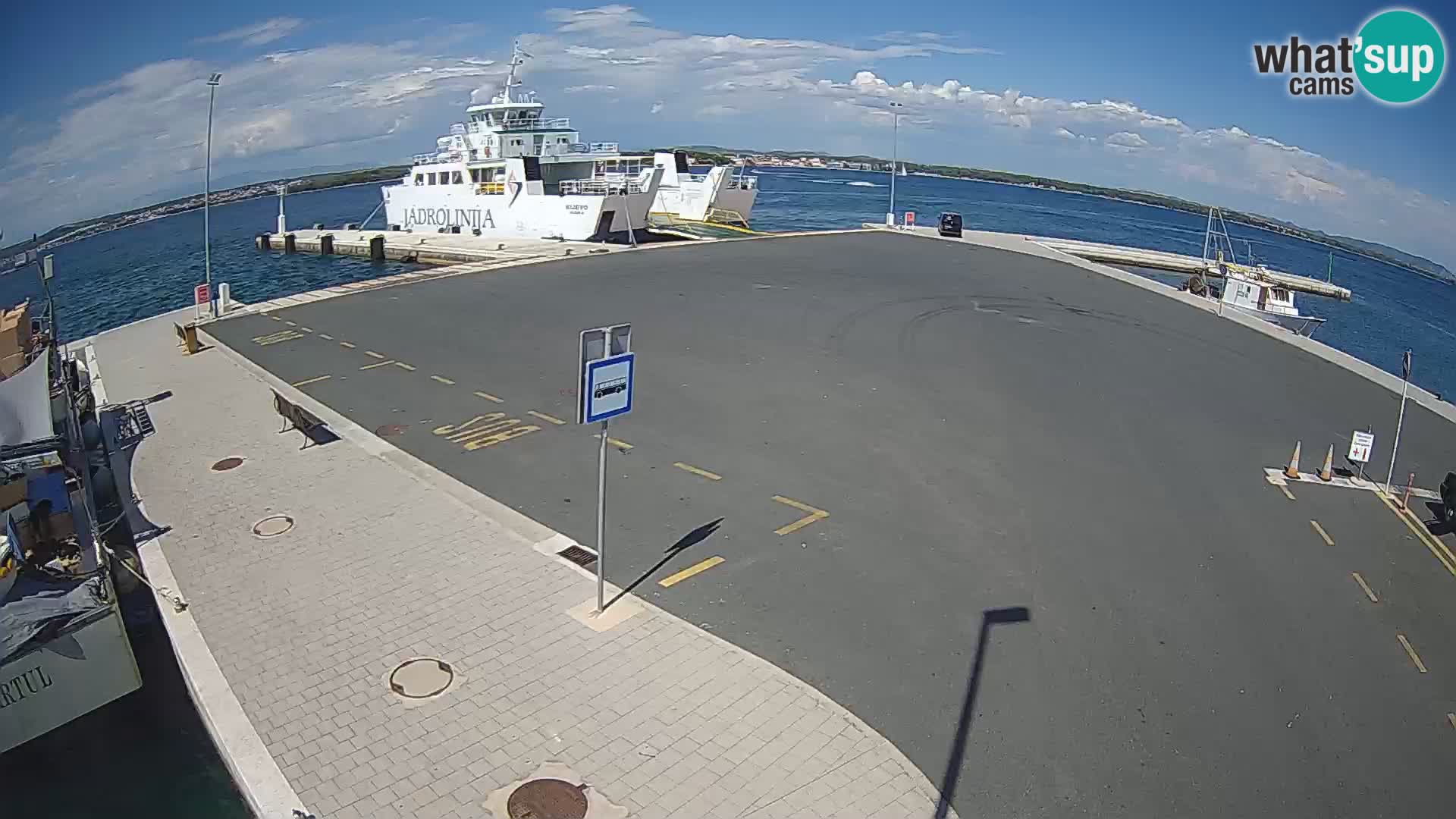 Tkon Live cam – ferry – Dalmatie – Croatie