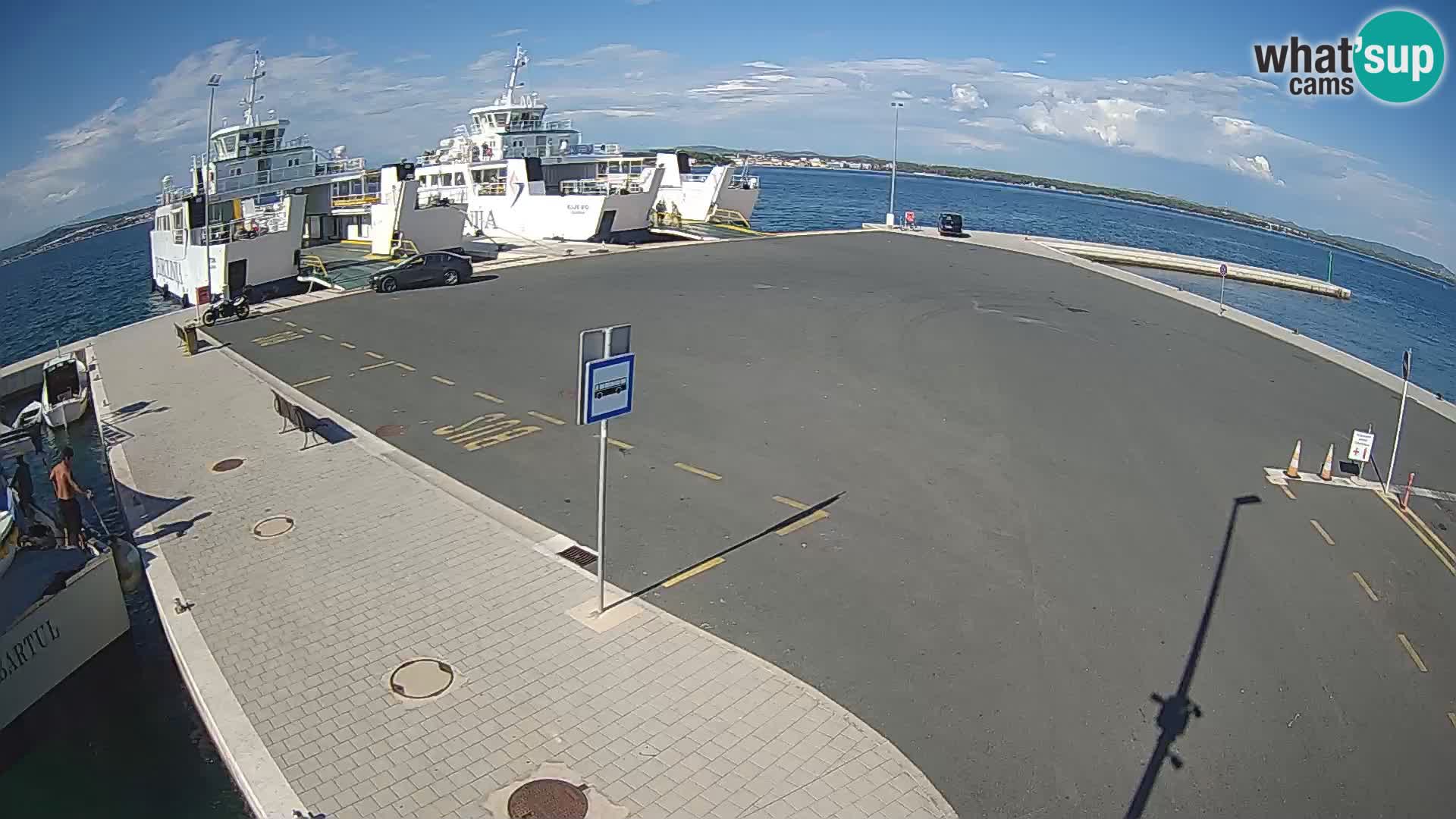 Tkon Live cam – ferry – Dalmatie – Croatie