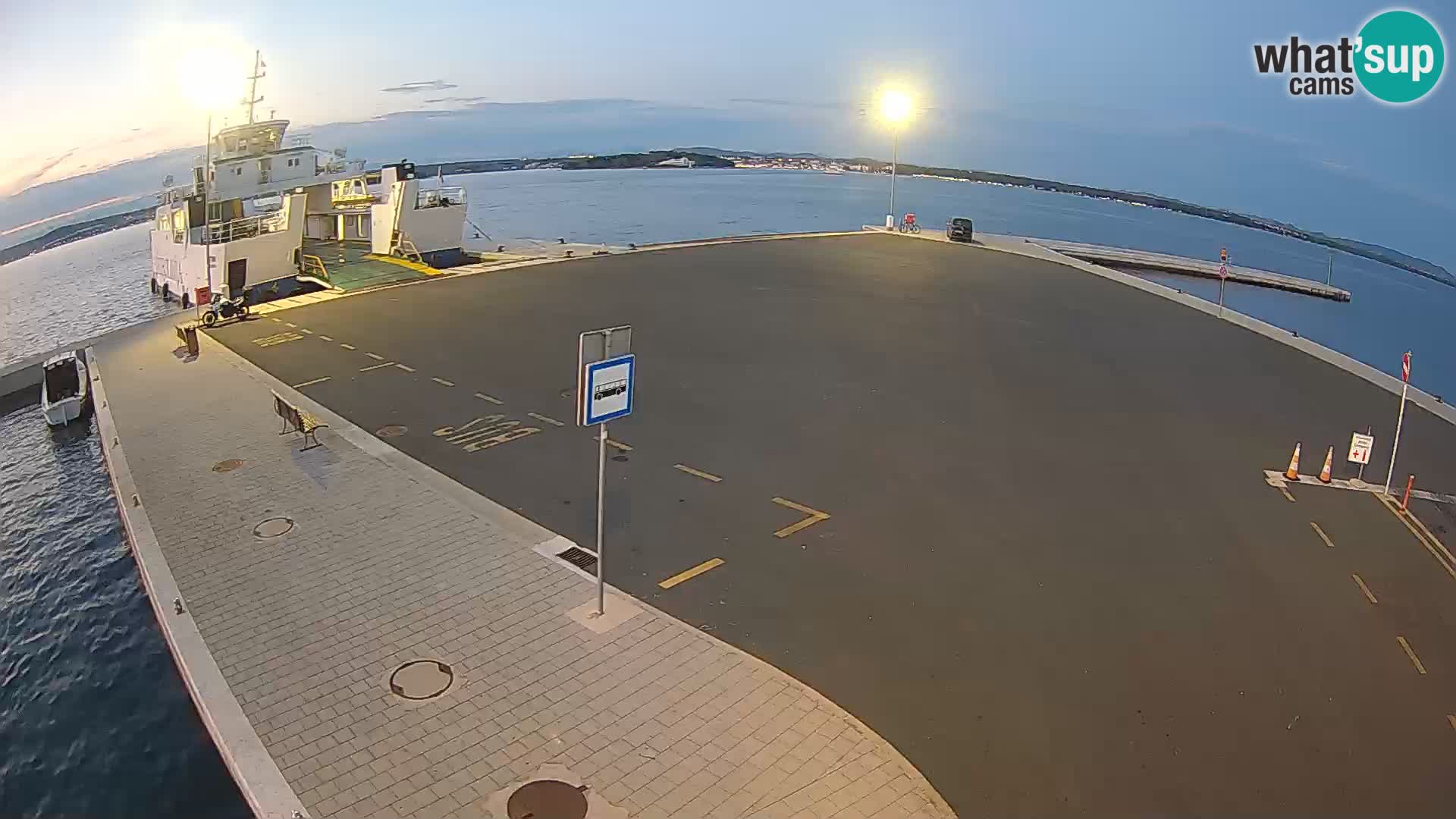Tkon Live cam – ferry – Dalmatie – Croatie