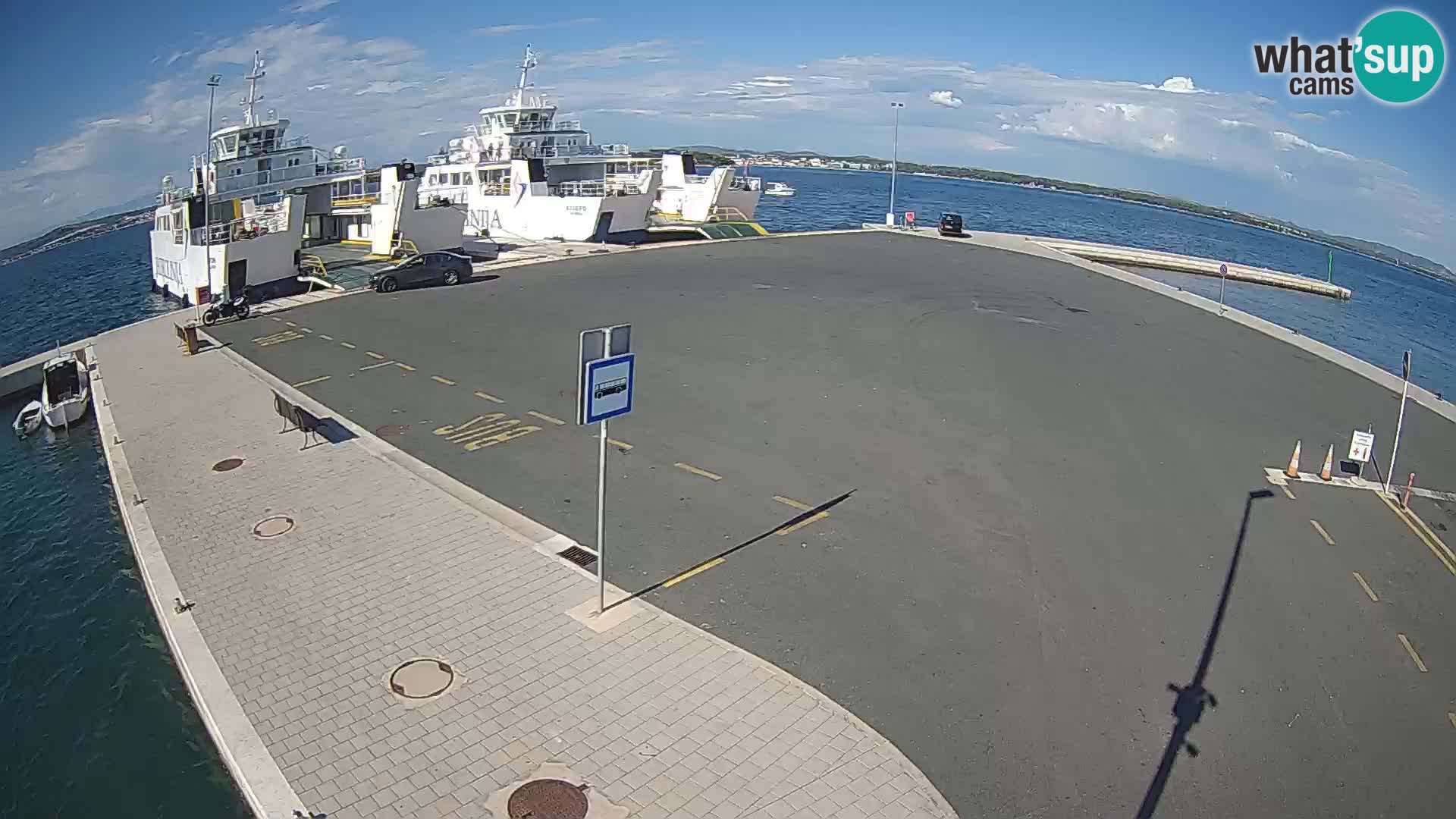 Tkon Live cam – ferry – Dalmatie – Croatie
