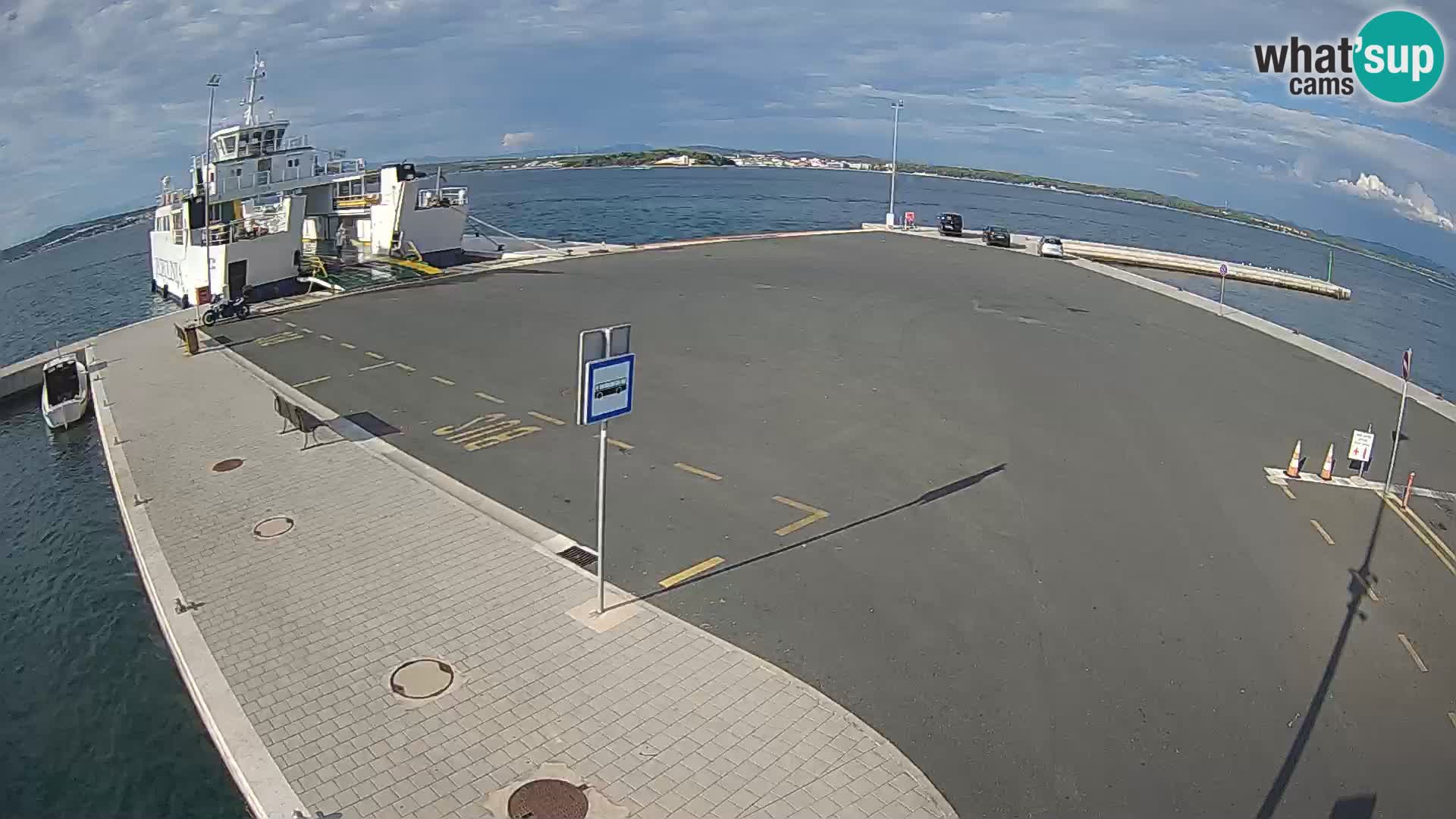 Tkon Live cam – ferry – Dalmatie – Croatie