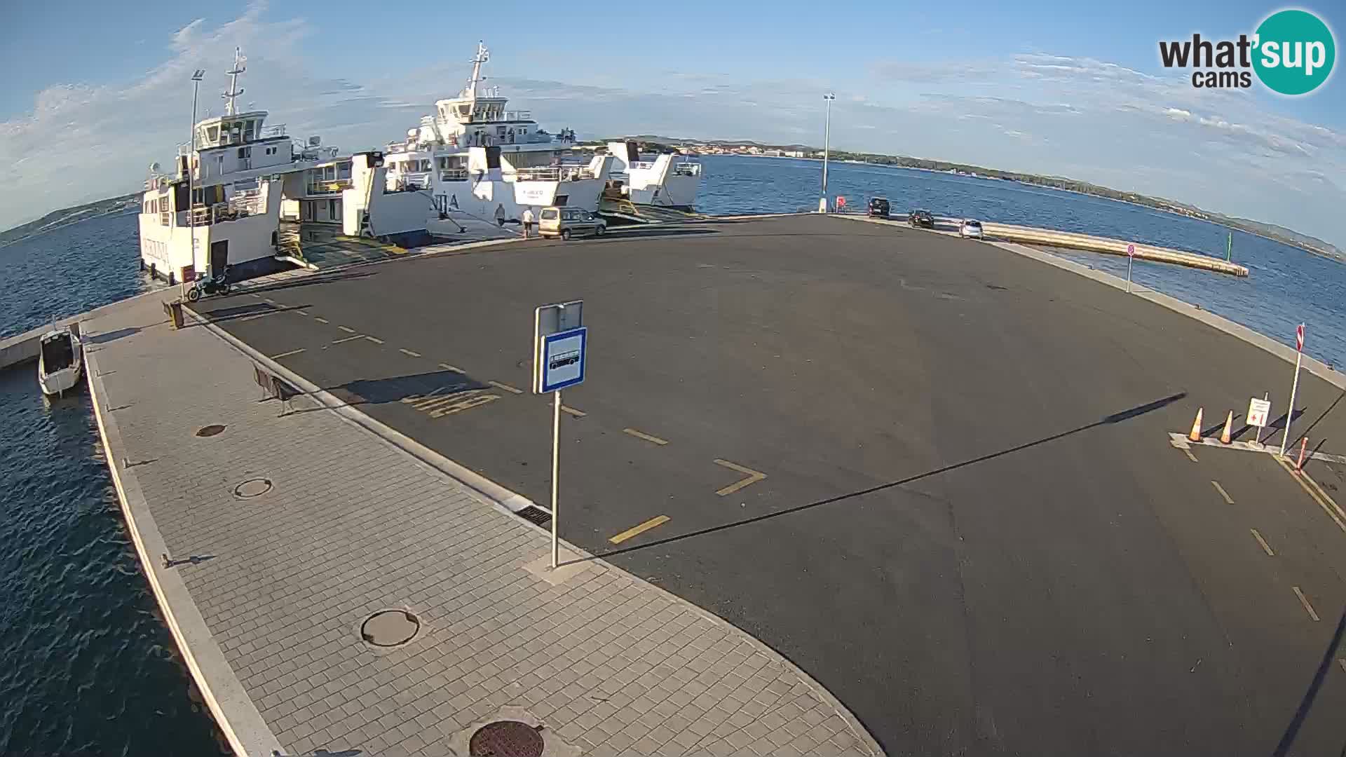 Tkon Live cam – ferry – Dalmatie – Croatie