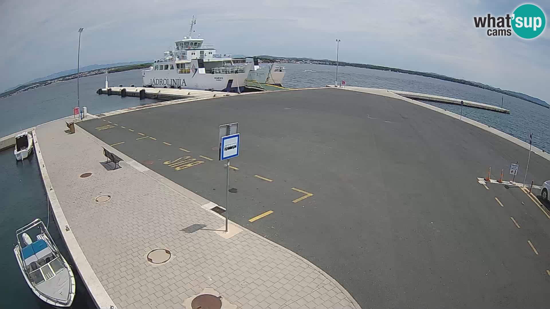 Tkon Live cam – ferry – Dalmatie – Croatie