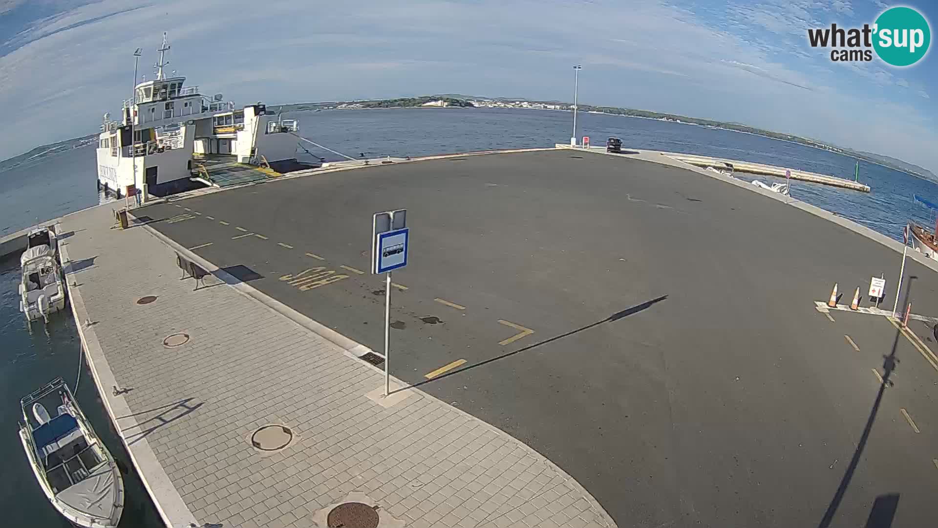 Tkon Live cam – ferry – Dalmatie – Croatie