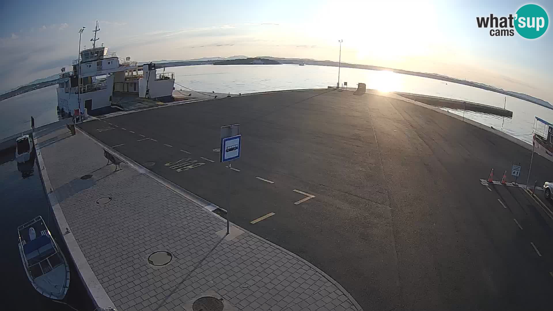Tkon Live cam – ferry – Dalmatie – Croatie