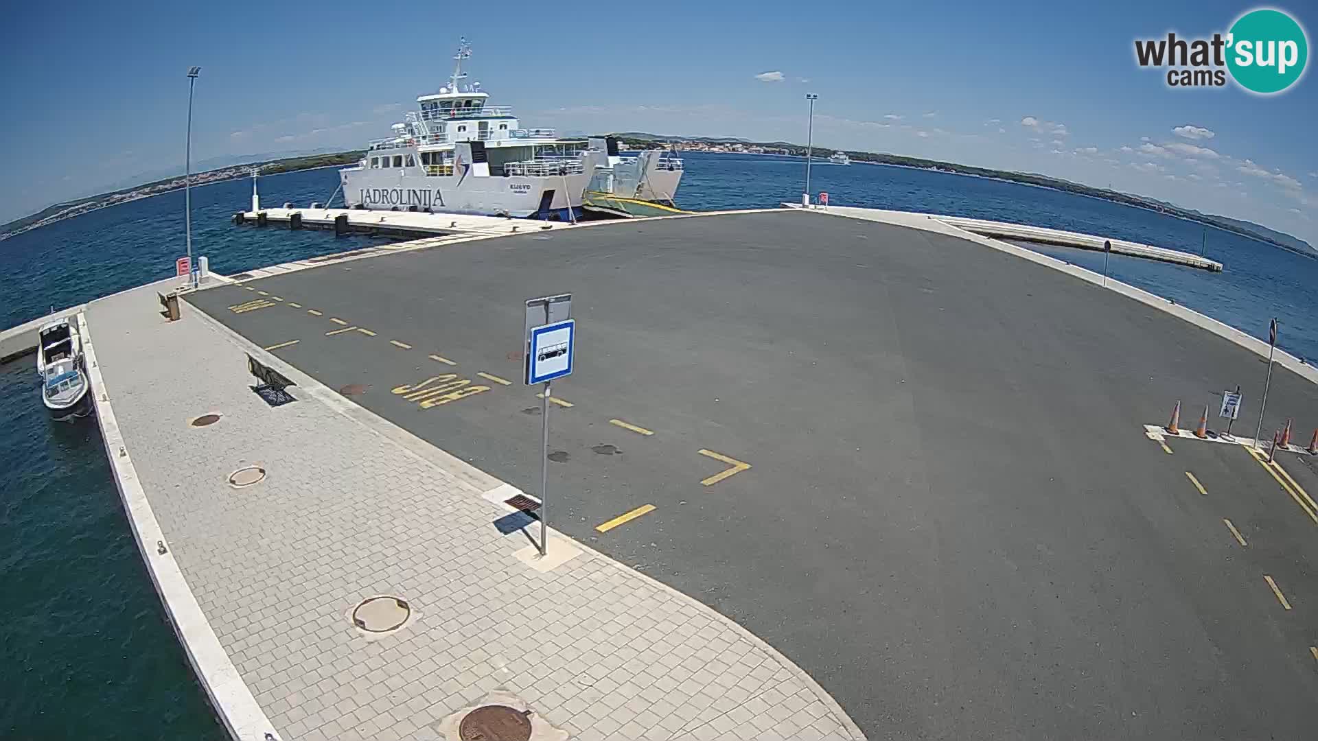 Tkon Live cam – ferry – Dalmatie – Croatie