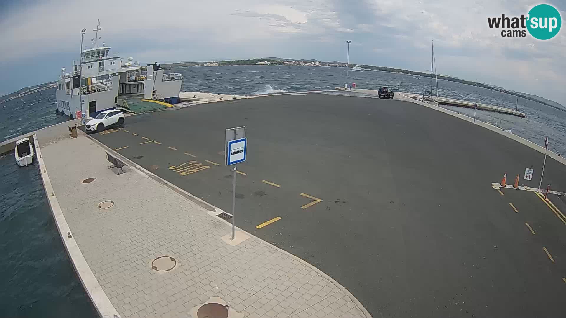 Tkon Live cam – ferry – Dalmatie – Croatie