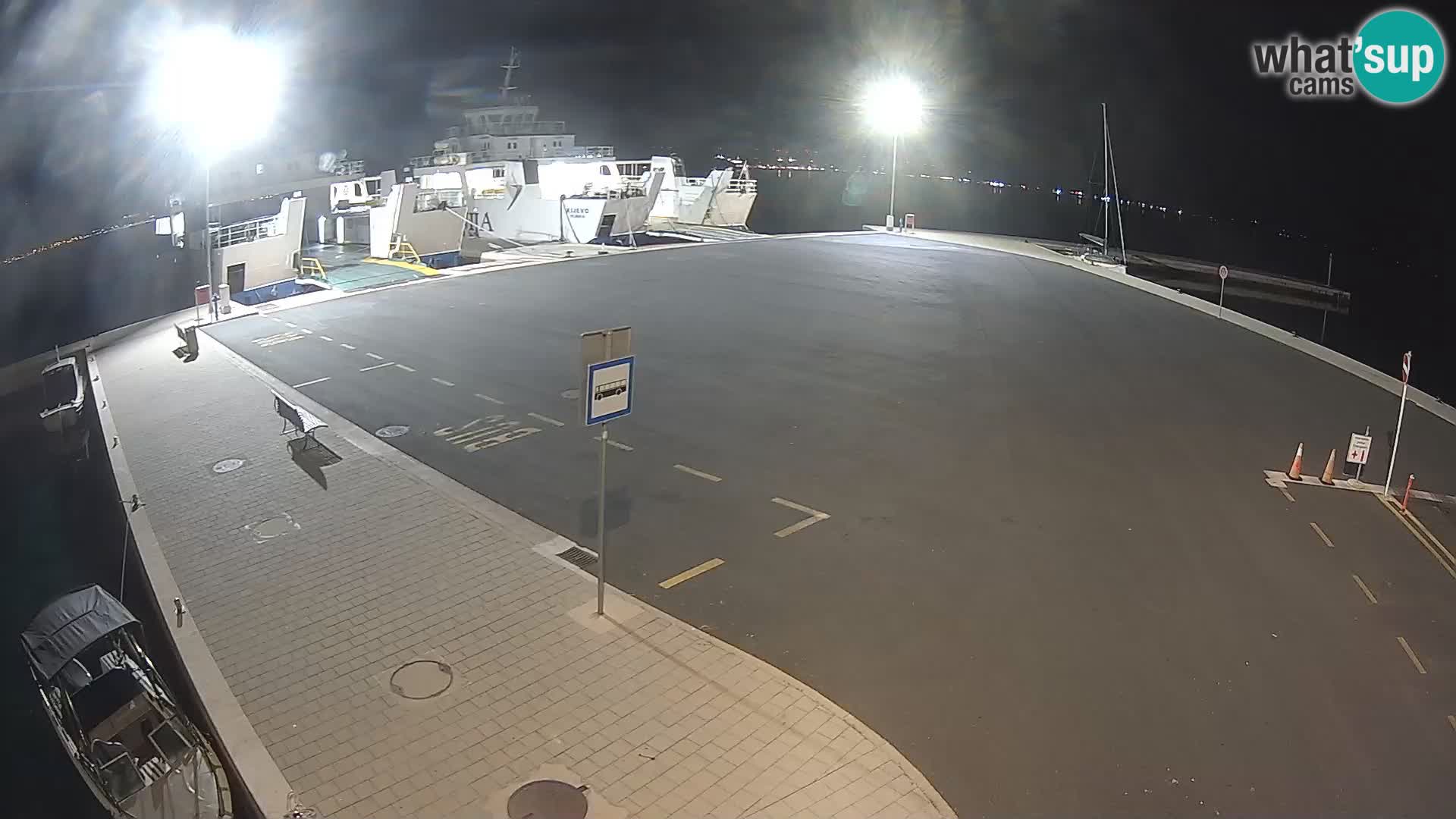 Tkon Live cam – ferry – Dalmatie – Croatie