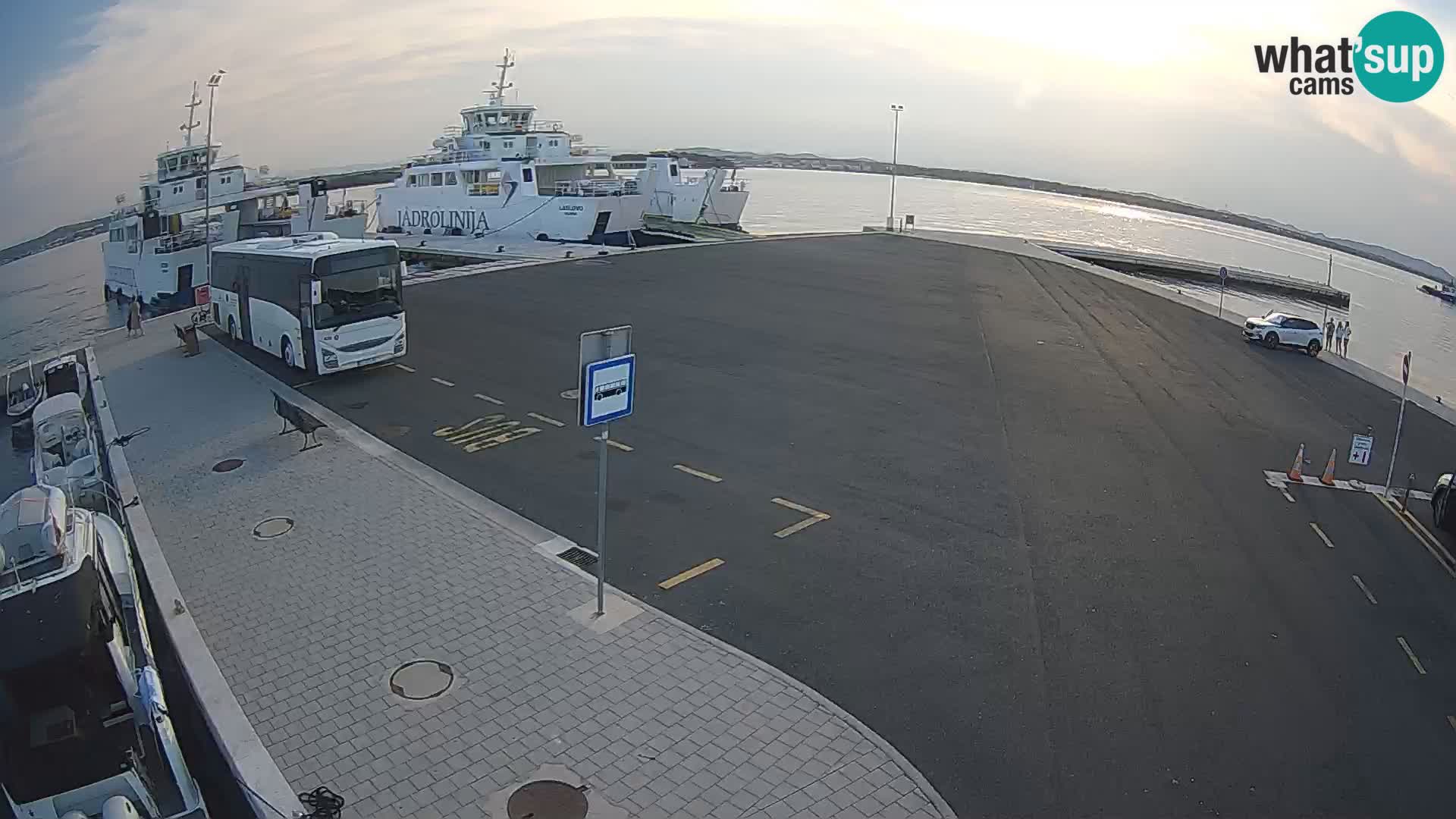 Tkon Live cam – ferry – Dalmatie – Croatie