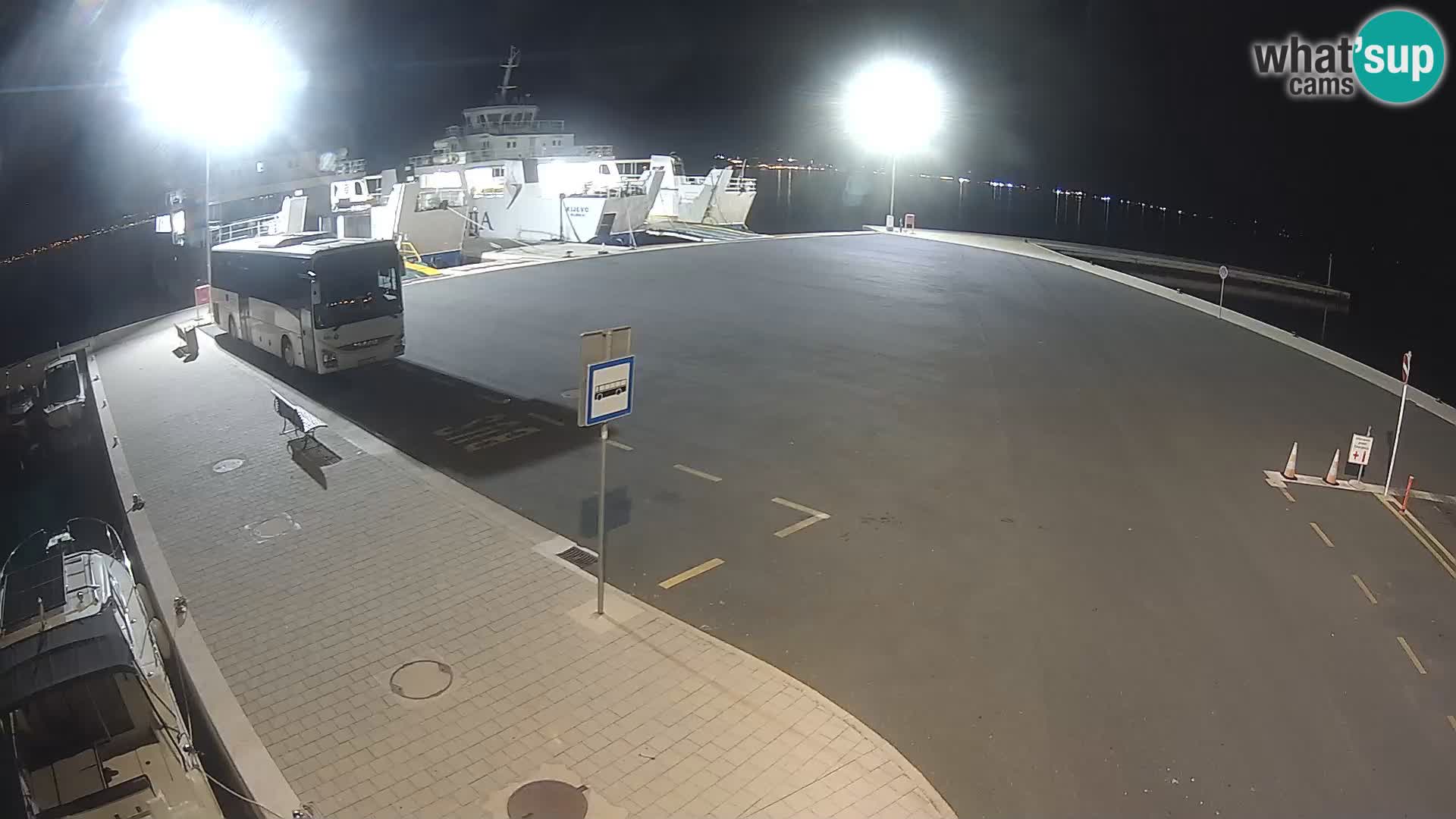 Tkon Live cam – ferry – Dalmatie – Croatie